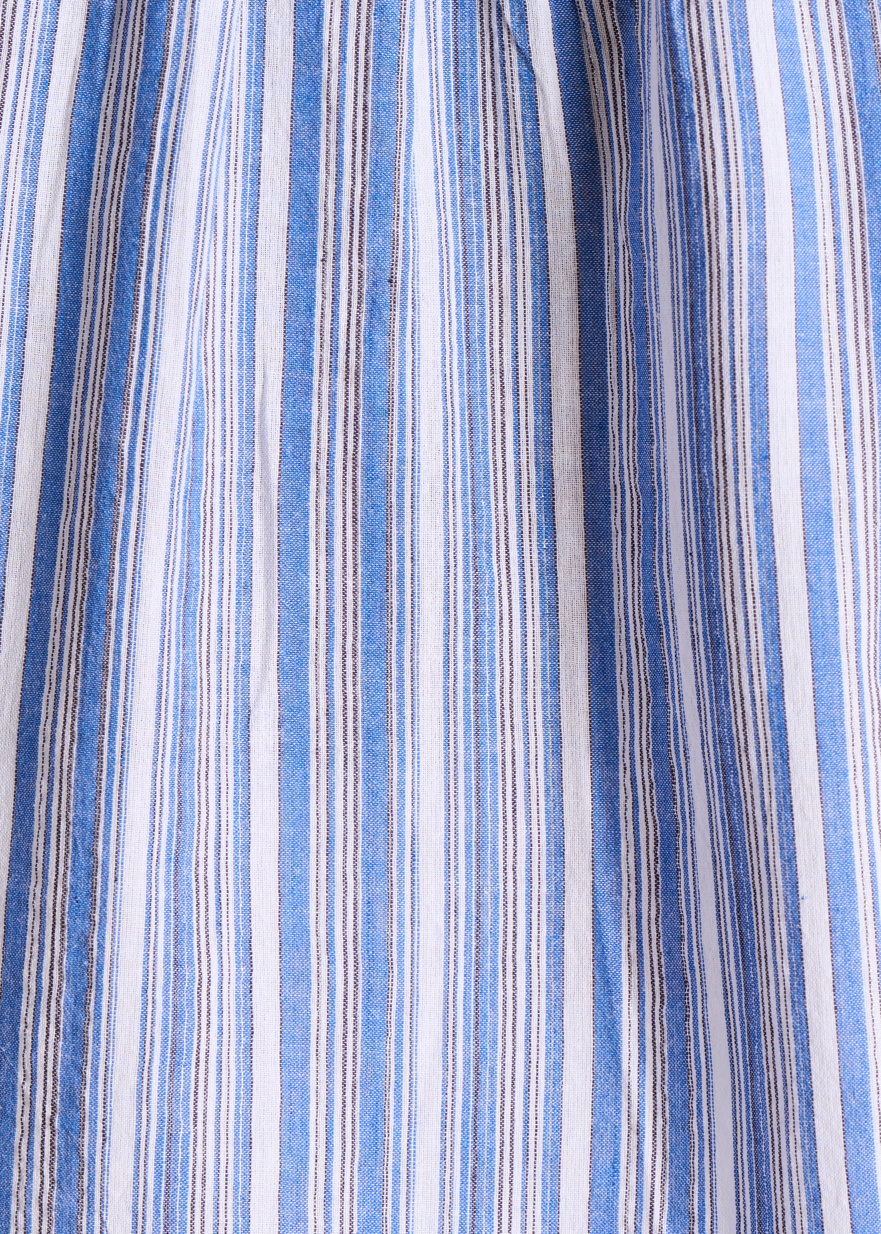 Blouse à rayures blanc et bleu en coton biologique - Image 4