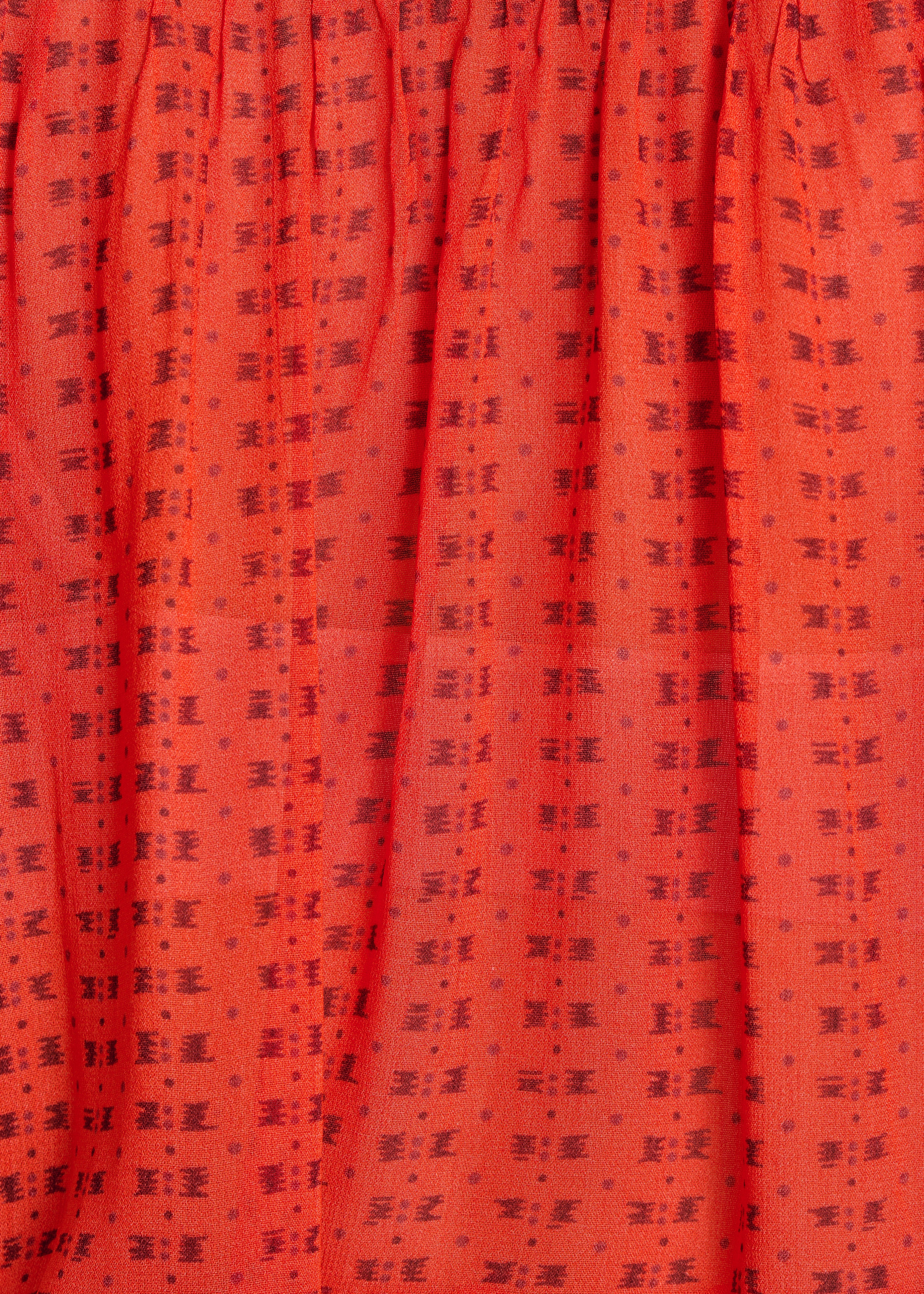 Blouse orange ample à imprimé - Image 4