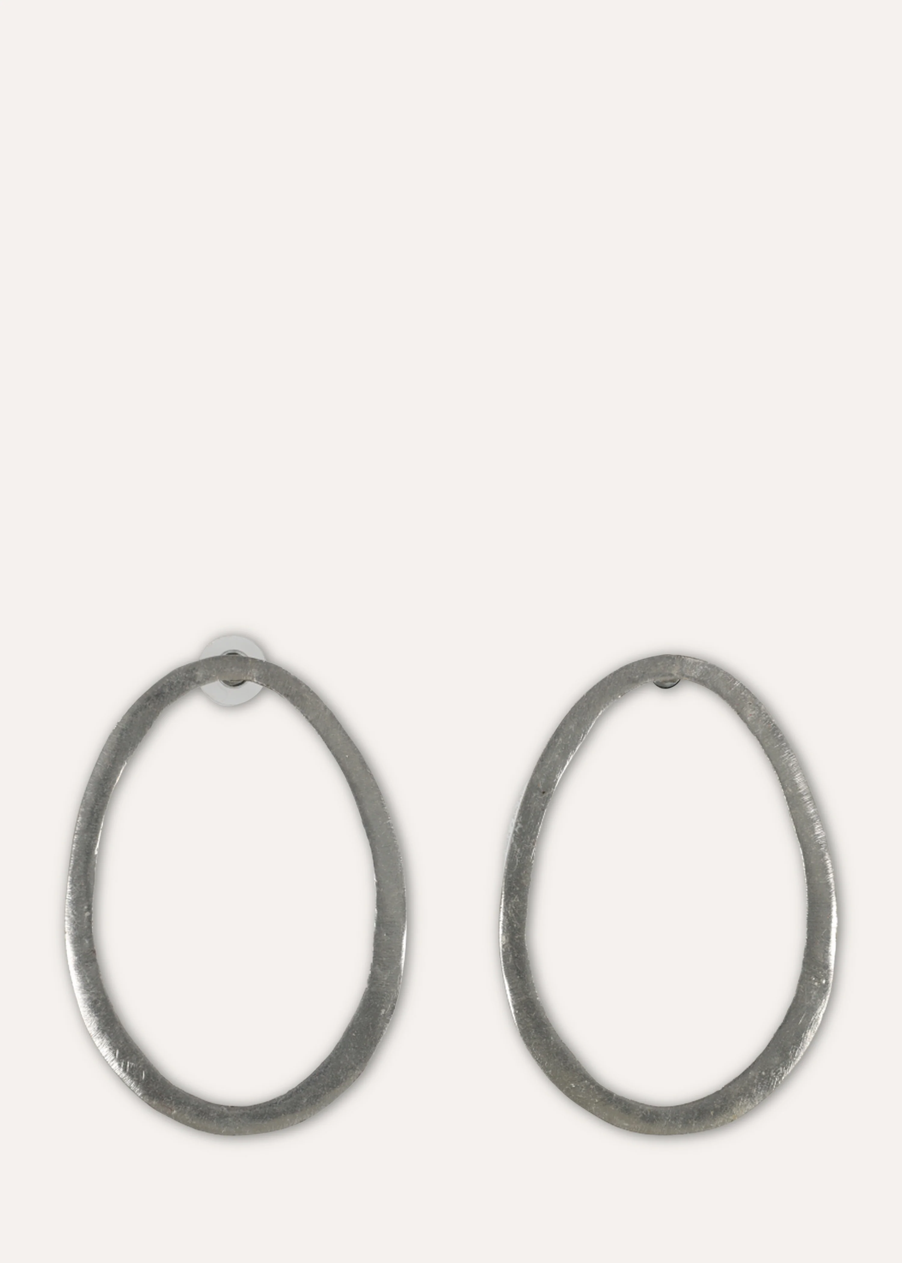 Boucles d'oreilles pendantes argentées - Image 3