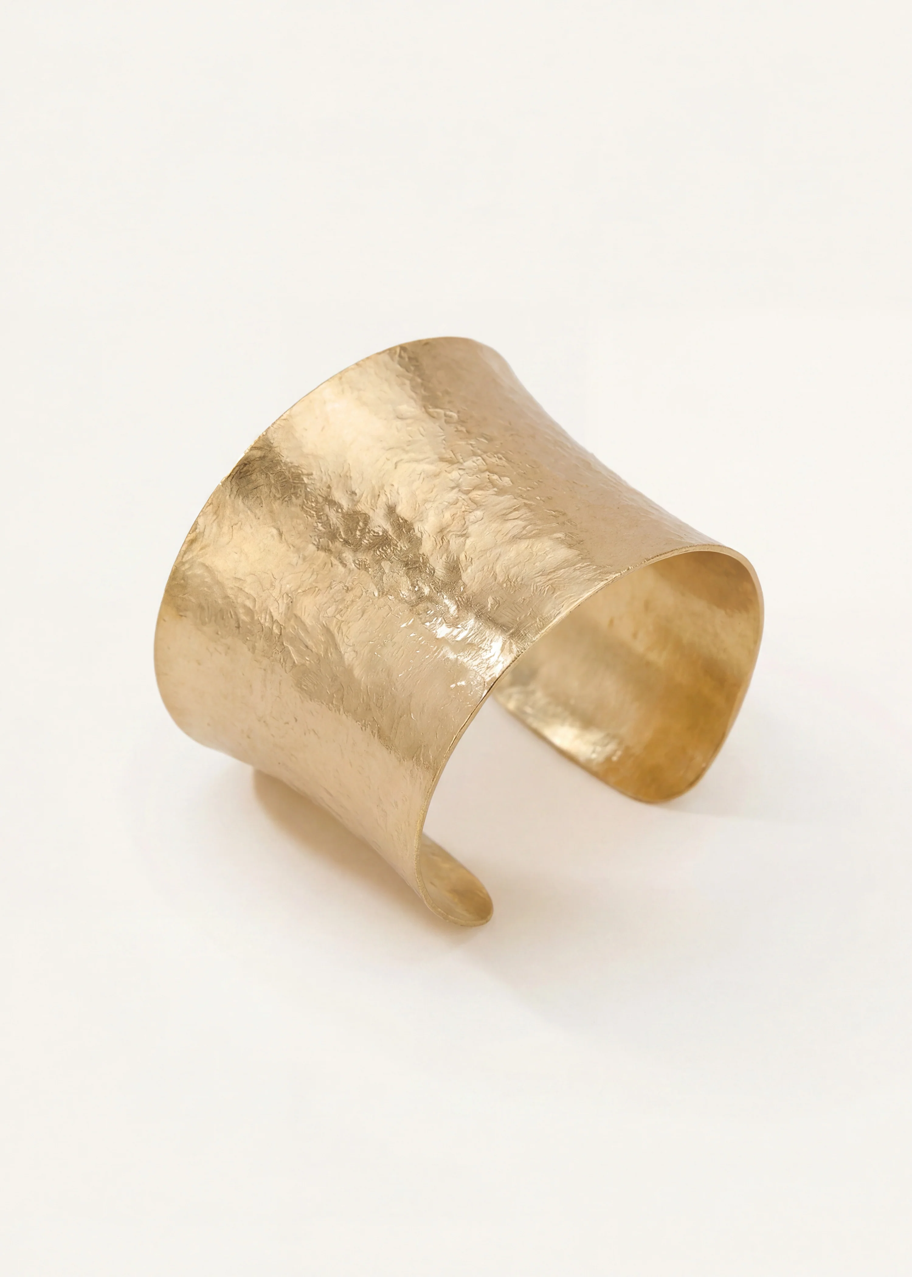 Bracelet jonc large réglable doré - Image 3