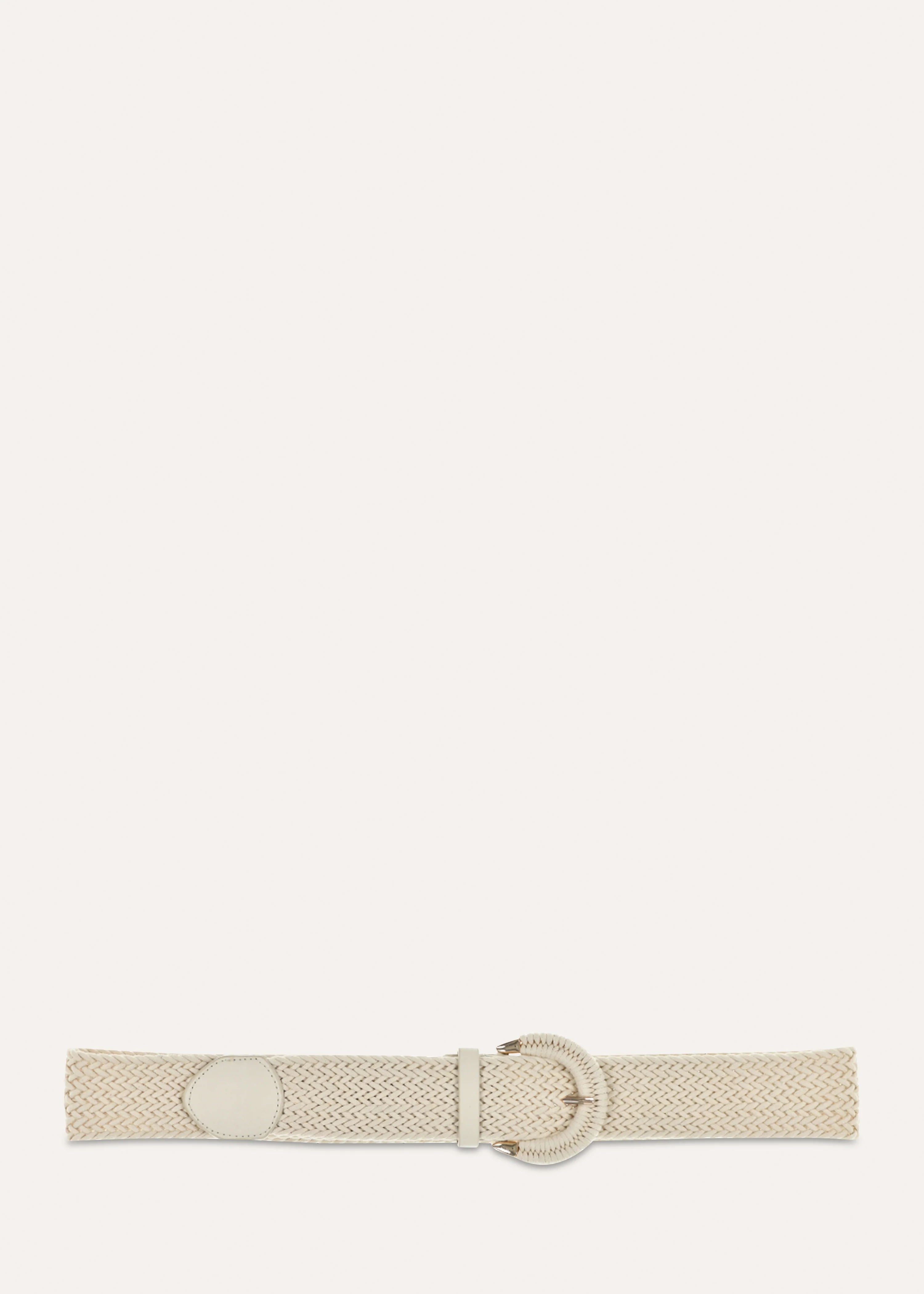 Ceinture large tressée écrue - Image 3