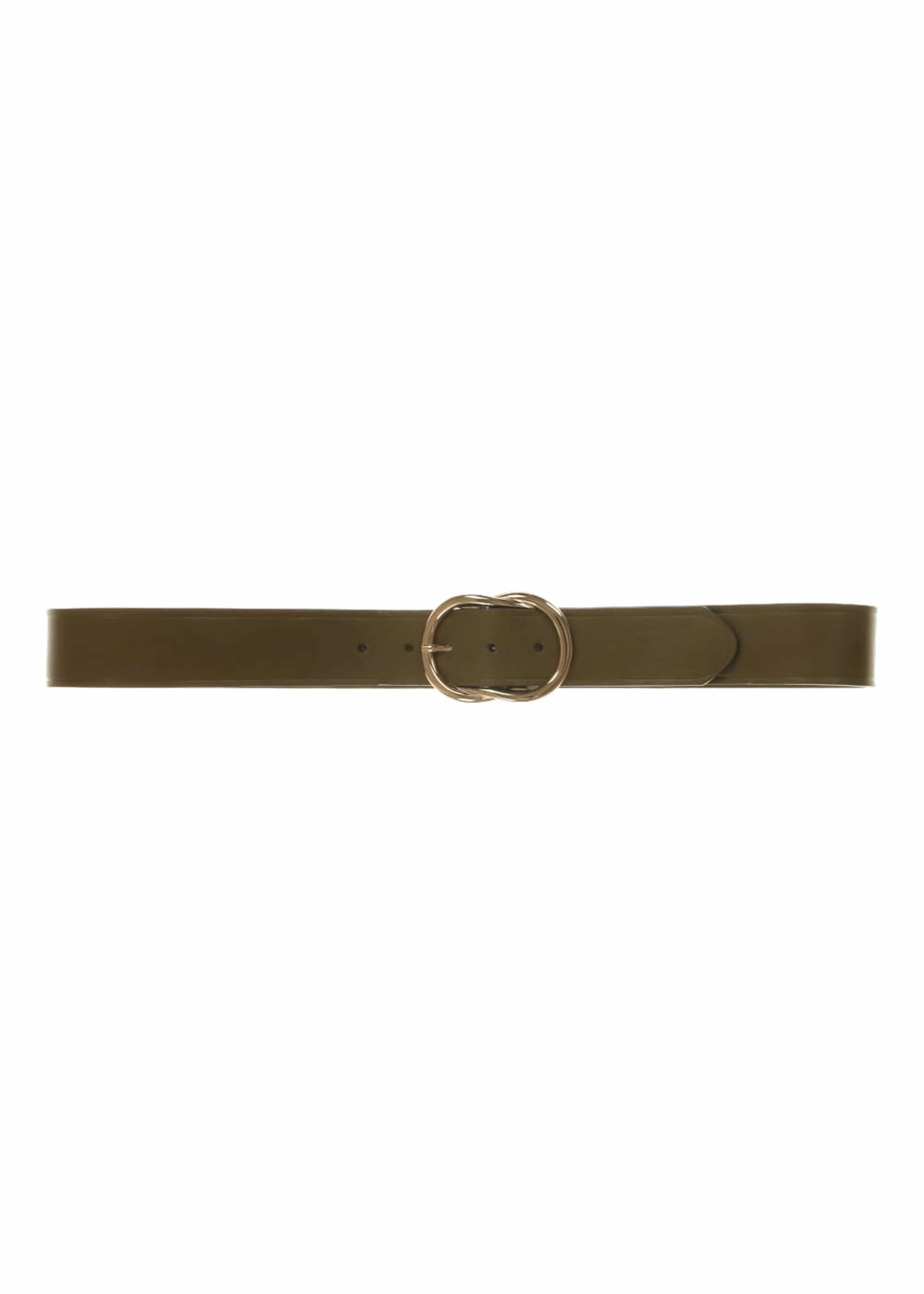 Ceinture marron en cuir boucle fantaisie - Image 3
