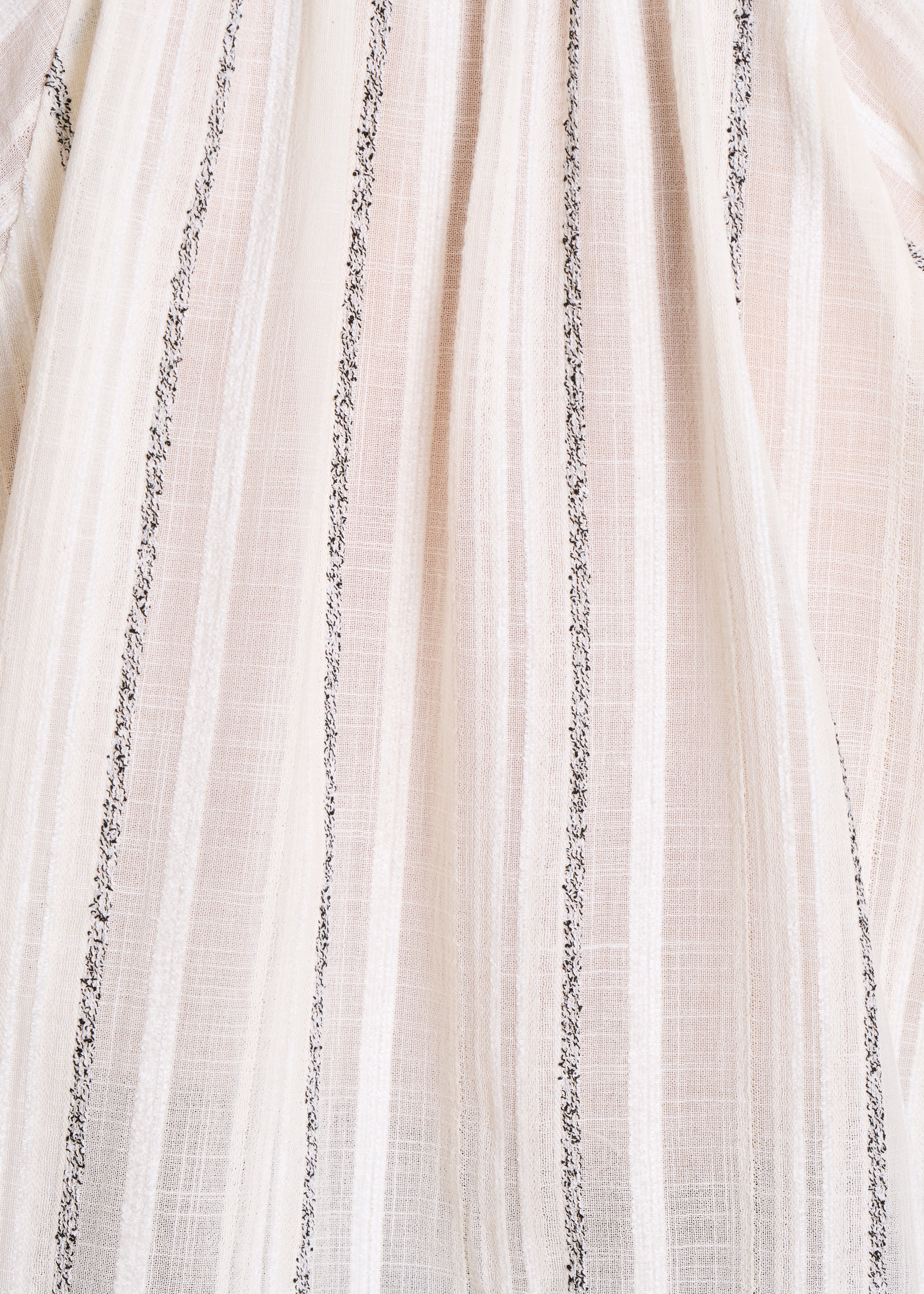 Chemise ample écrue à rayures - Image 4