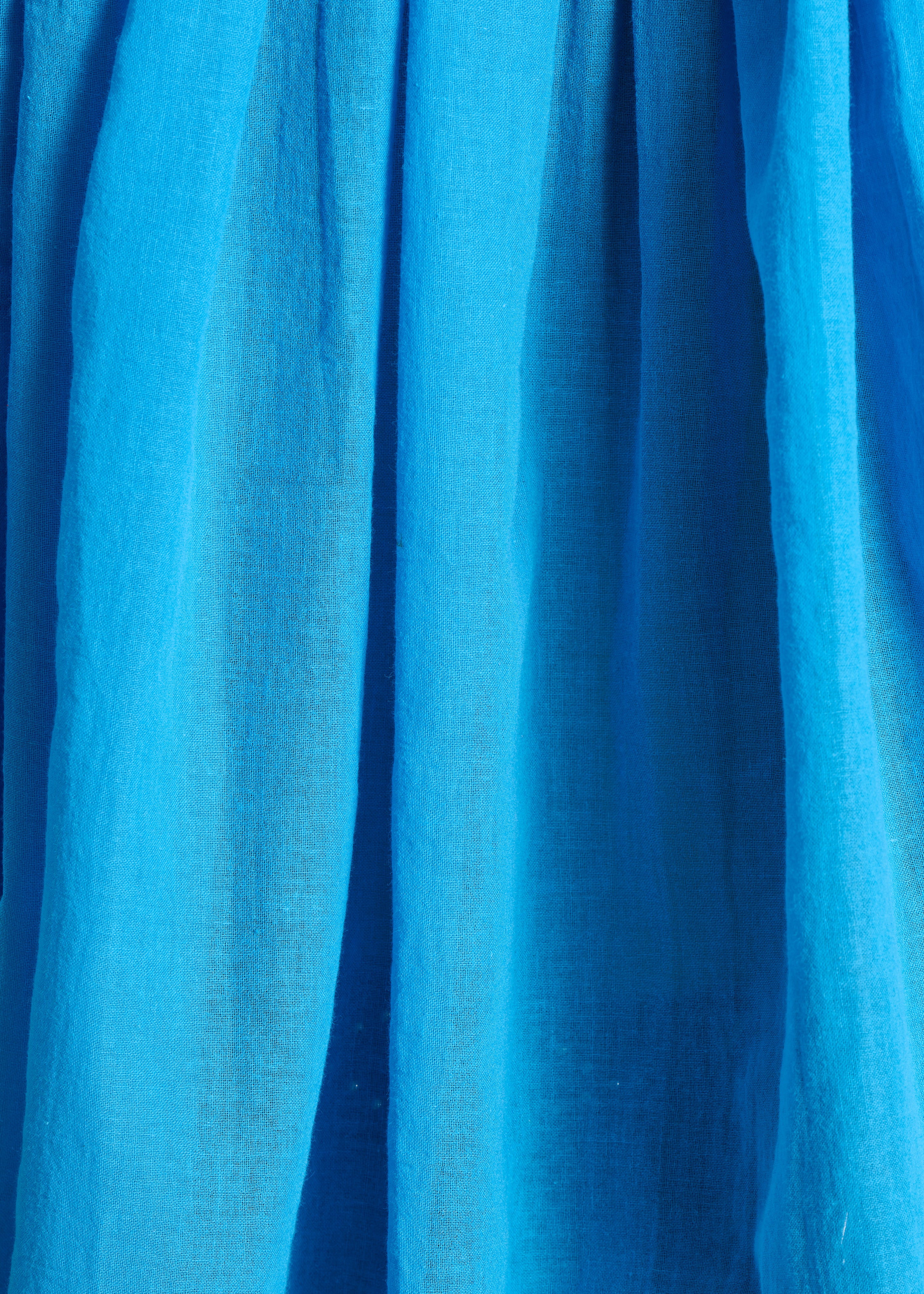 Chemise bleue en voile de coton fluide - Image 4