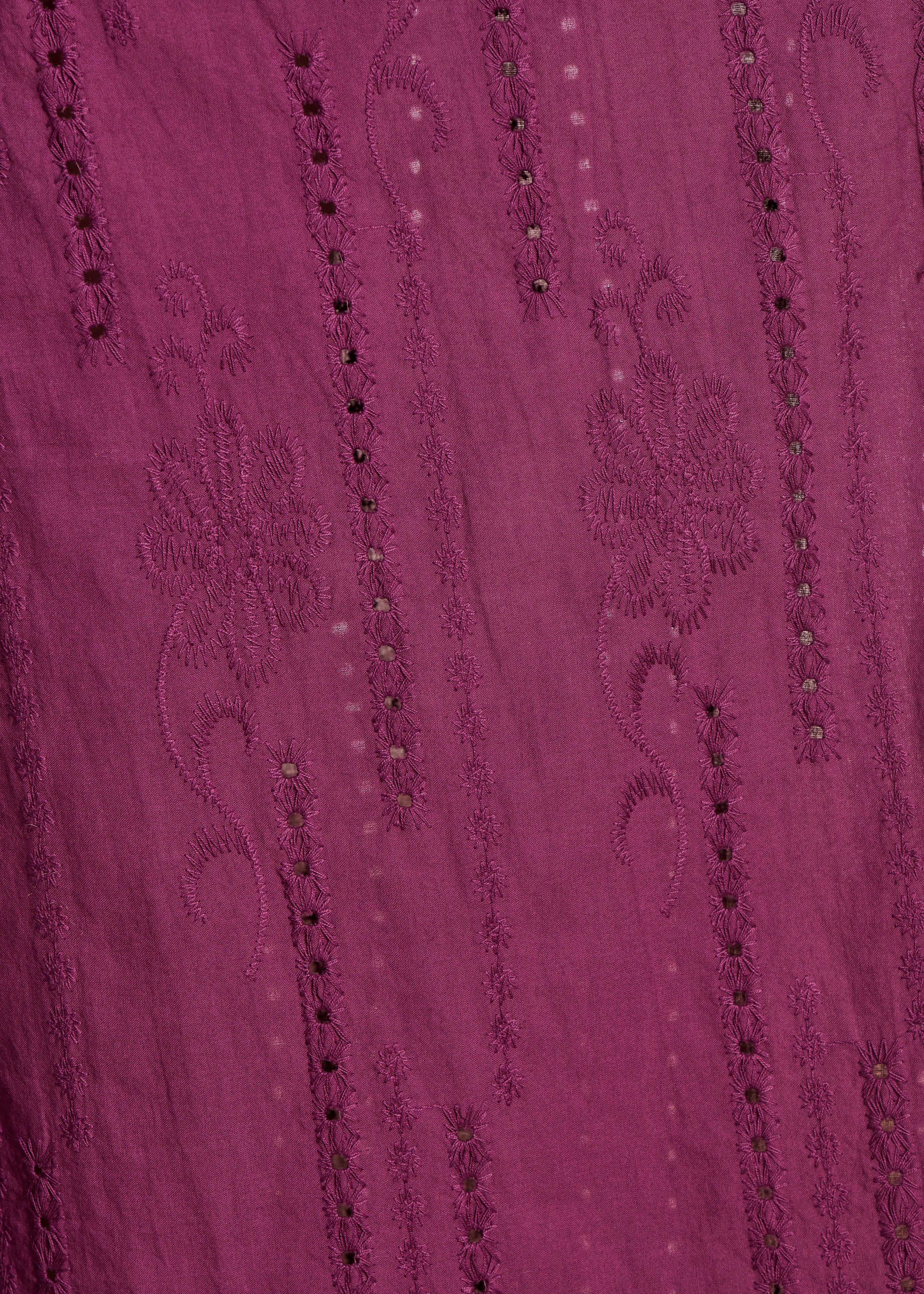 Combishort violette en broderie anglaise - Image 3