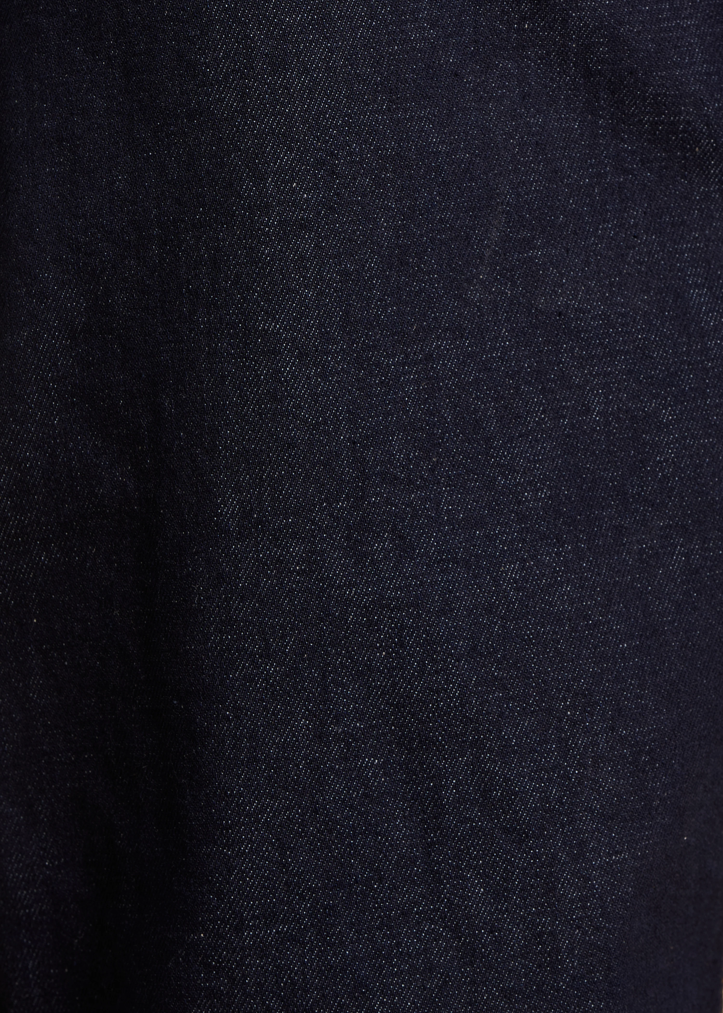 Jean brut droit à taille haute en coton biologique - Image 4