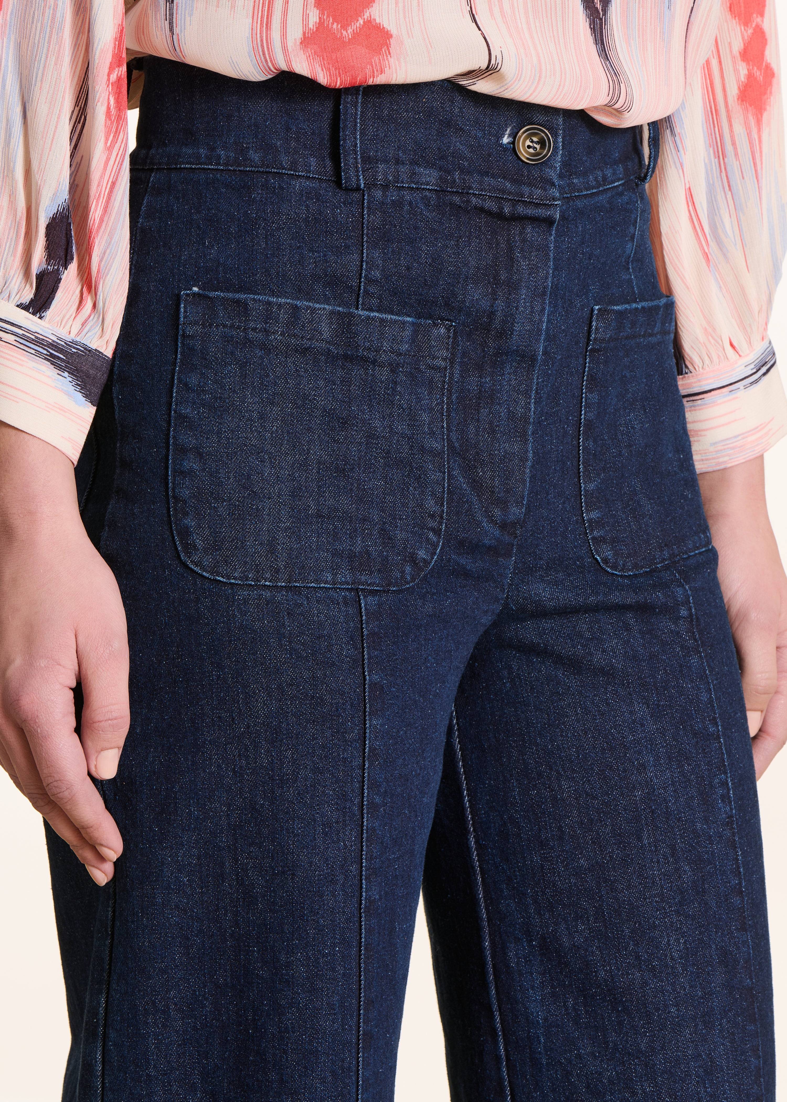 Jean large brut taille haute - Image 5