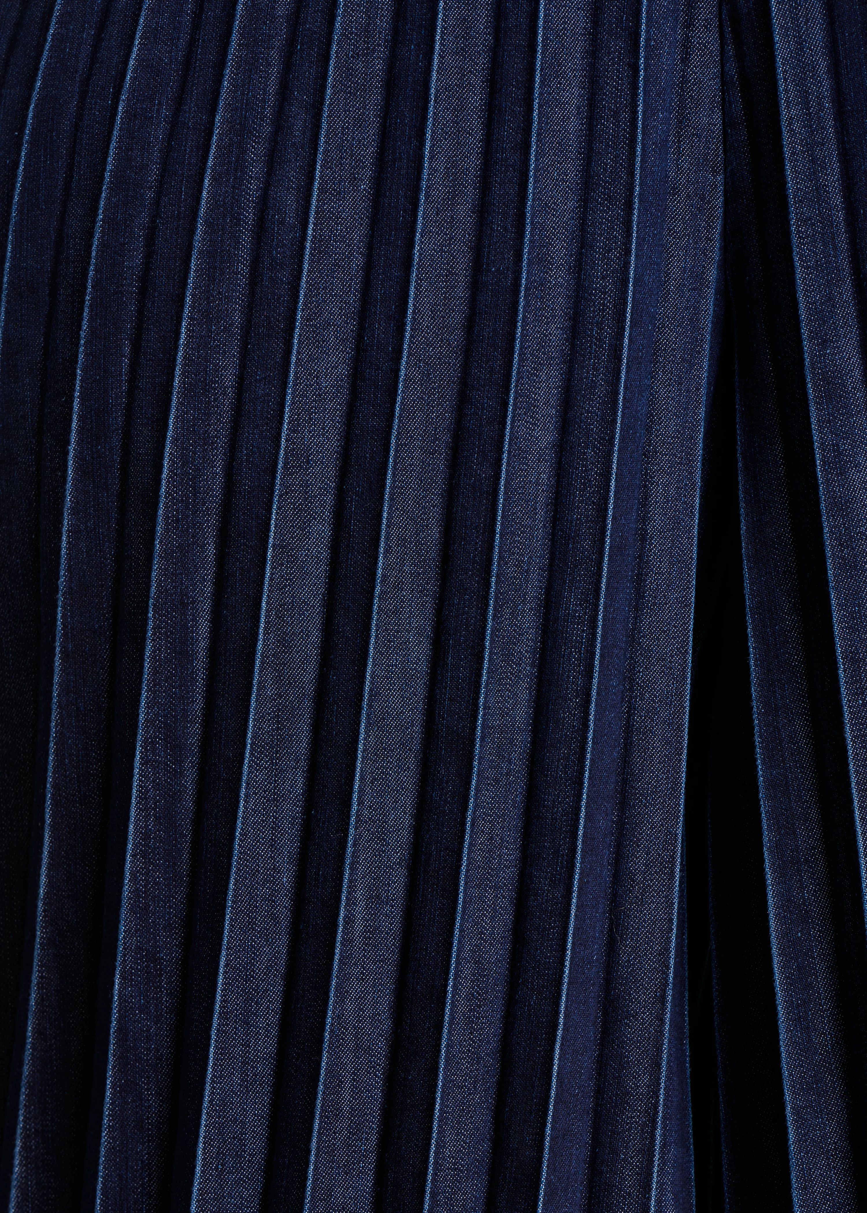 Pantalon jupe culotte en jean brut taille élastiquée - Image 4