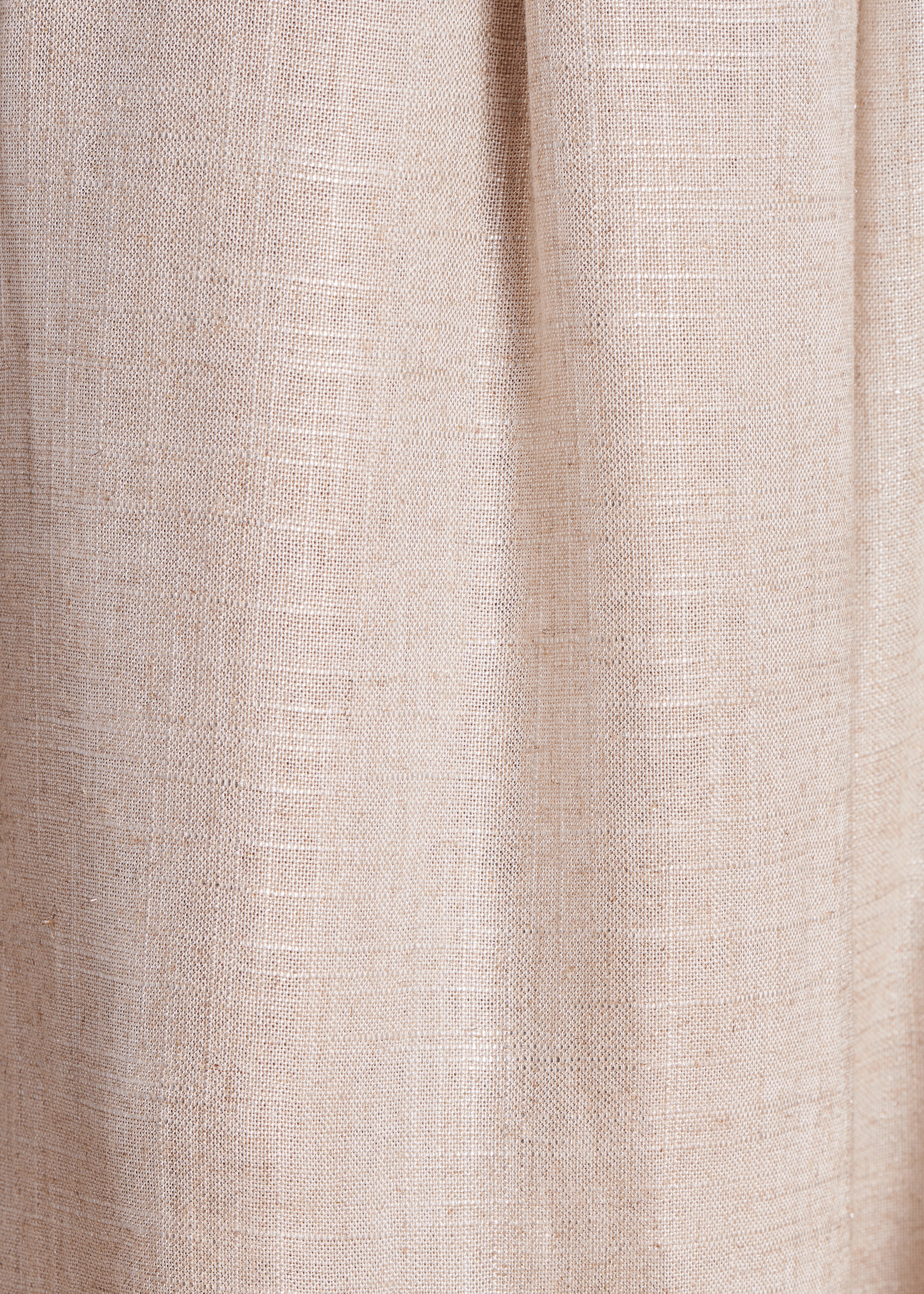 Pantalon ample beige irisé en lin foiled taille haute - Image 4