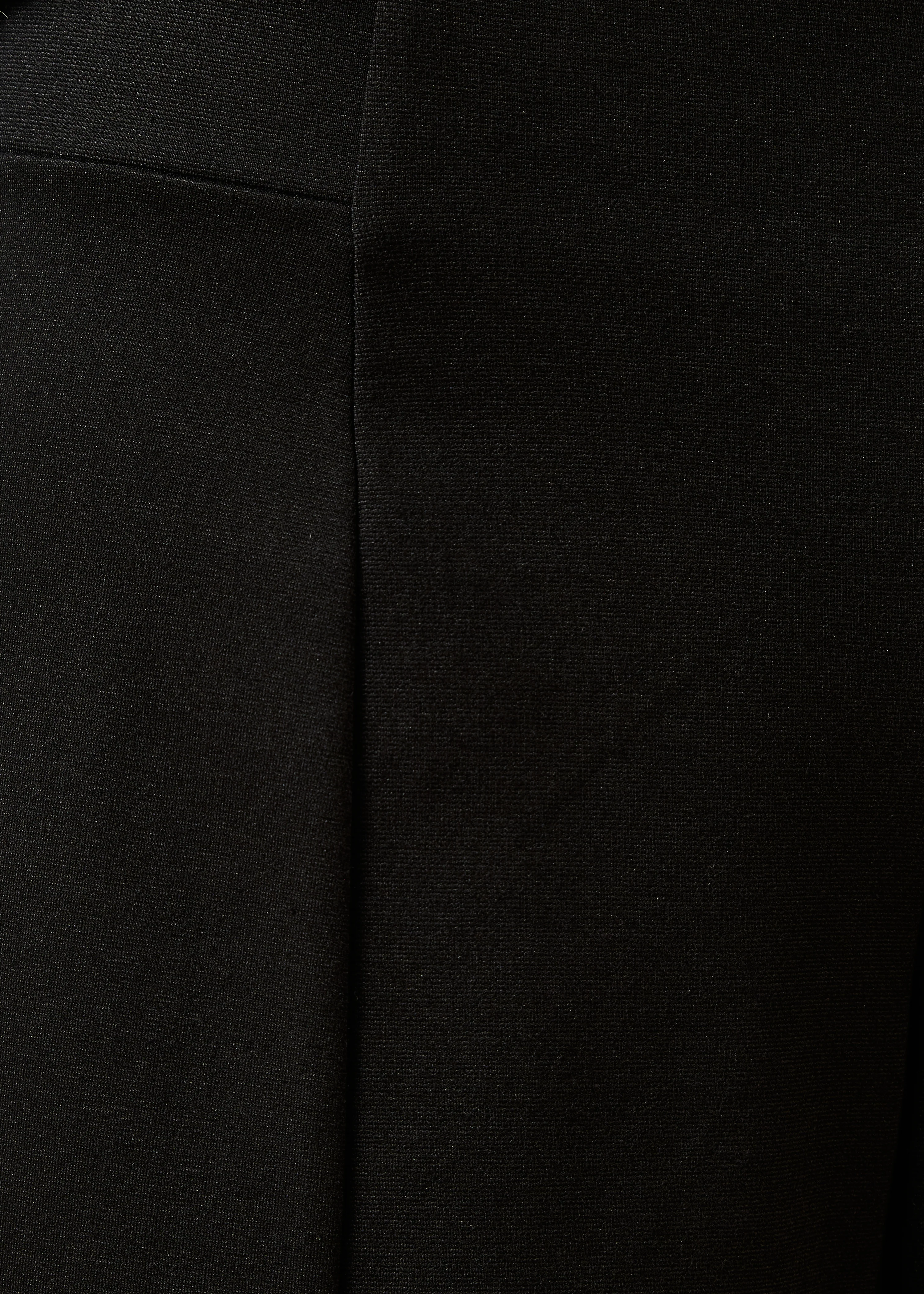 Pantalon cropped en jersey milano noir taille élastique - Image 4