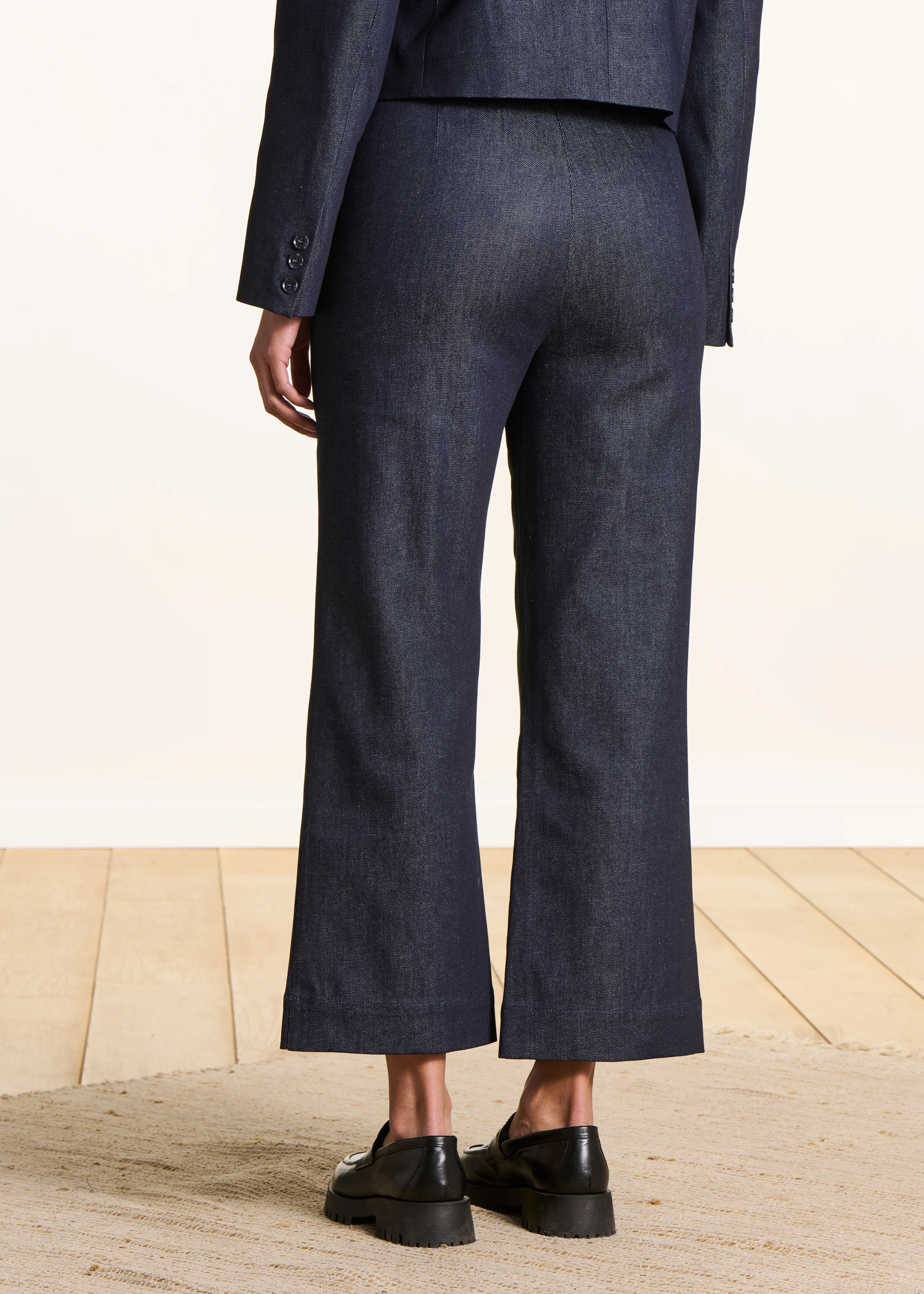Pantalon droit 7/8ème en denim brut - Image 3