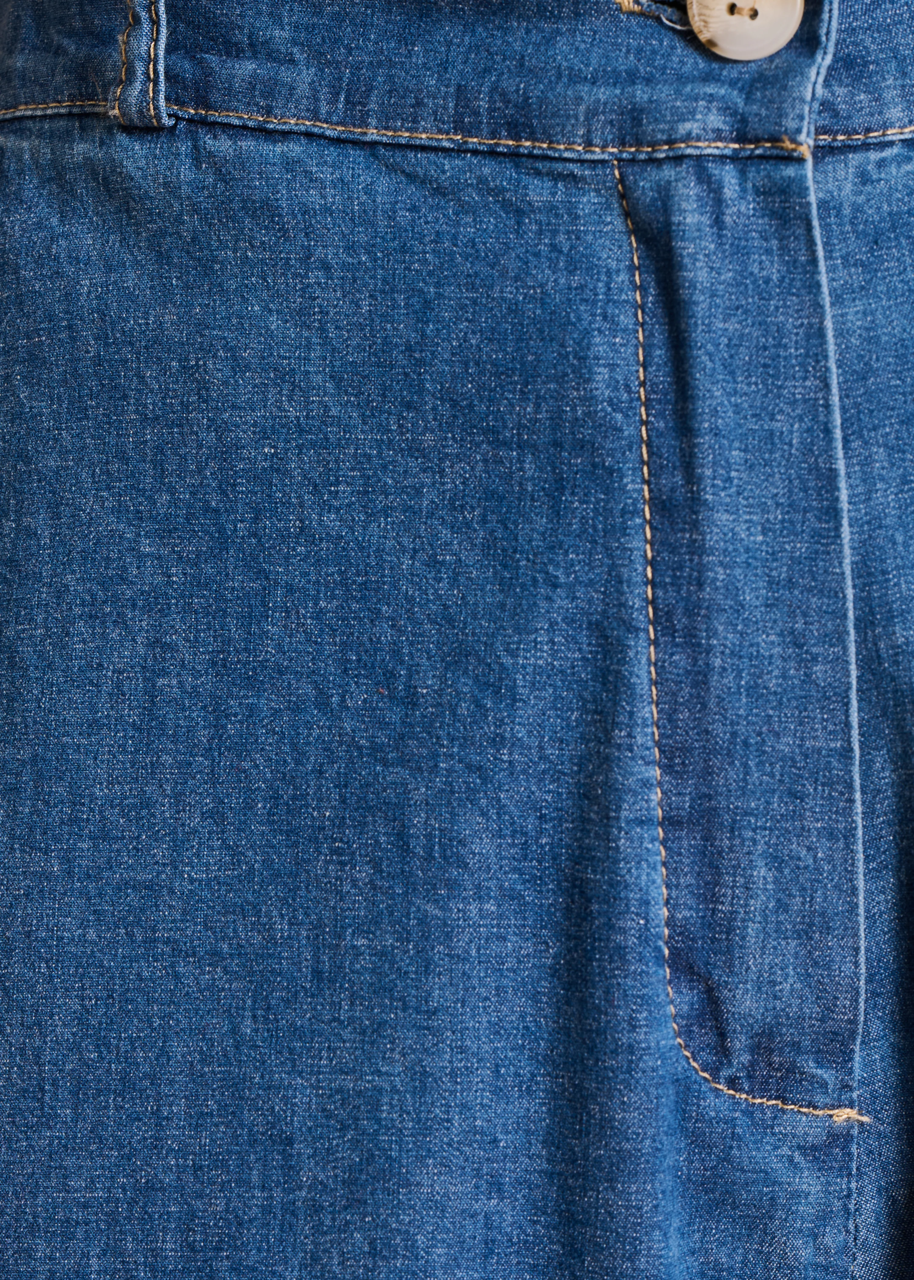 Pantalon droit et large en jean taille haute - Image 4