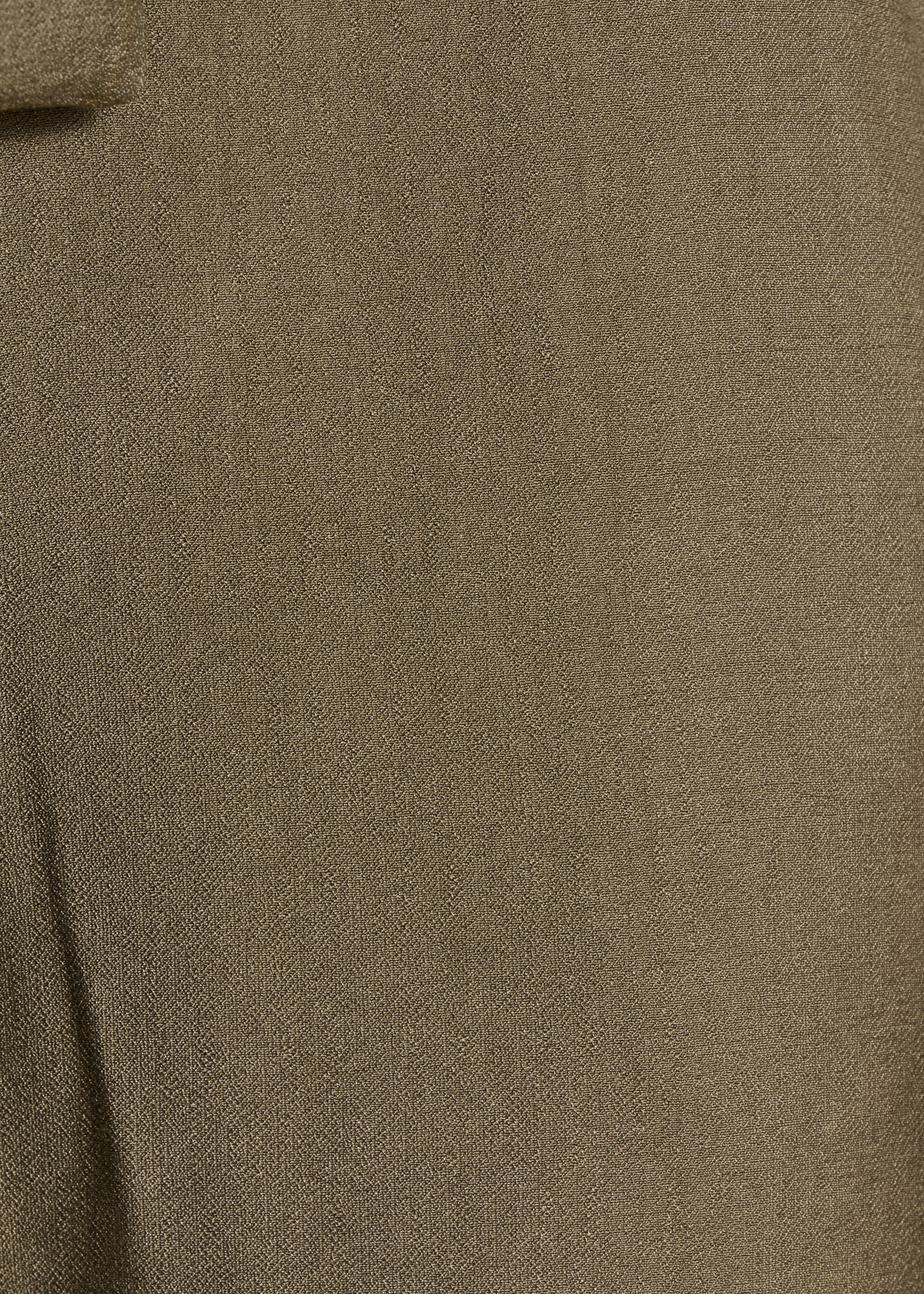 Pantalon droit kaki fluide ceinturé - Image 4