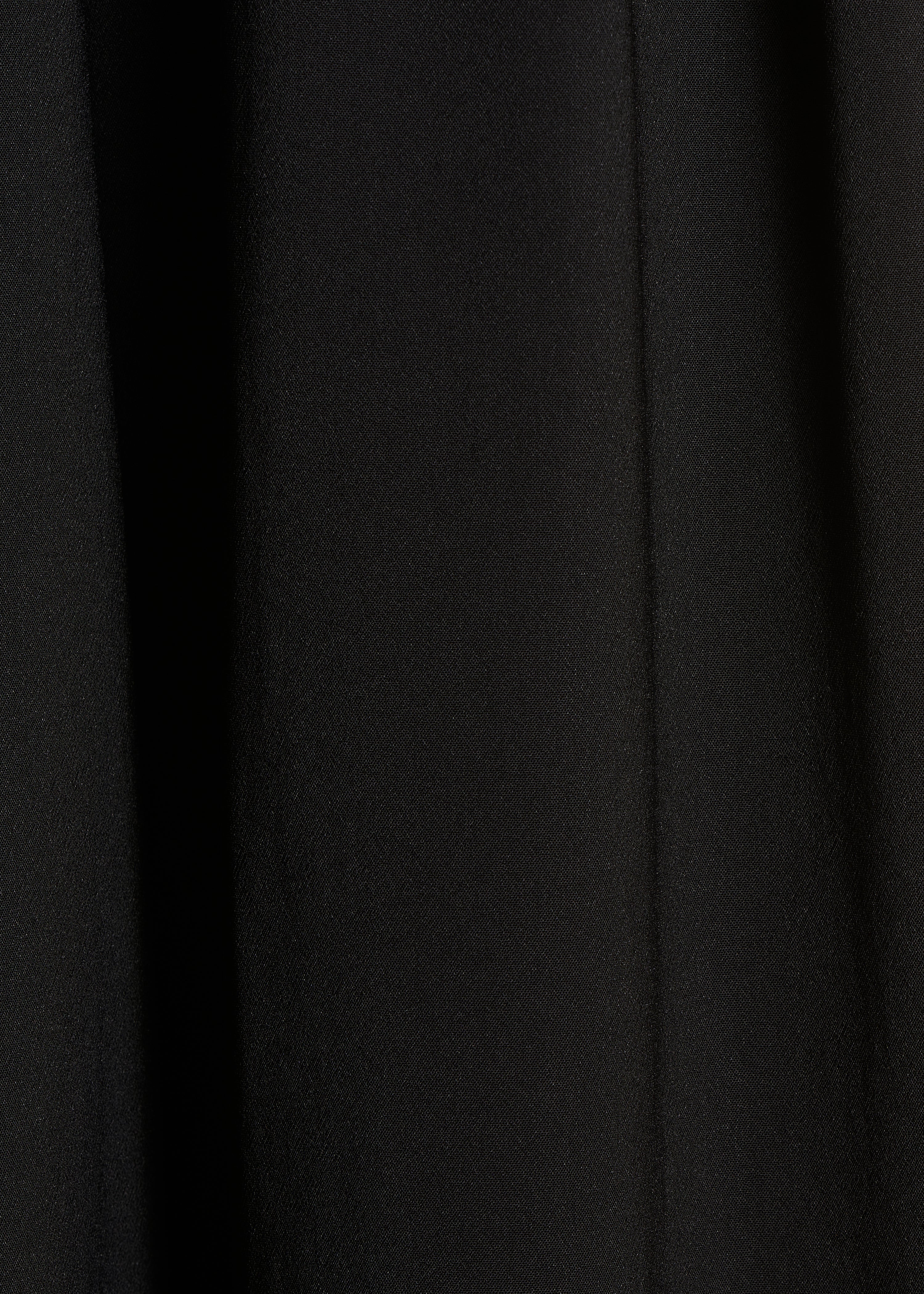 Pantalon noir large à plis taille élastique - Image 4