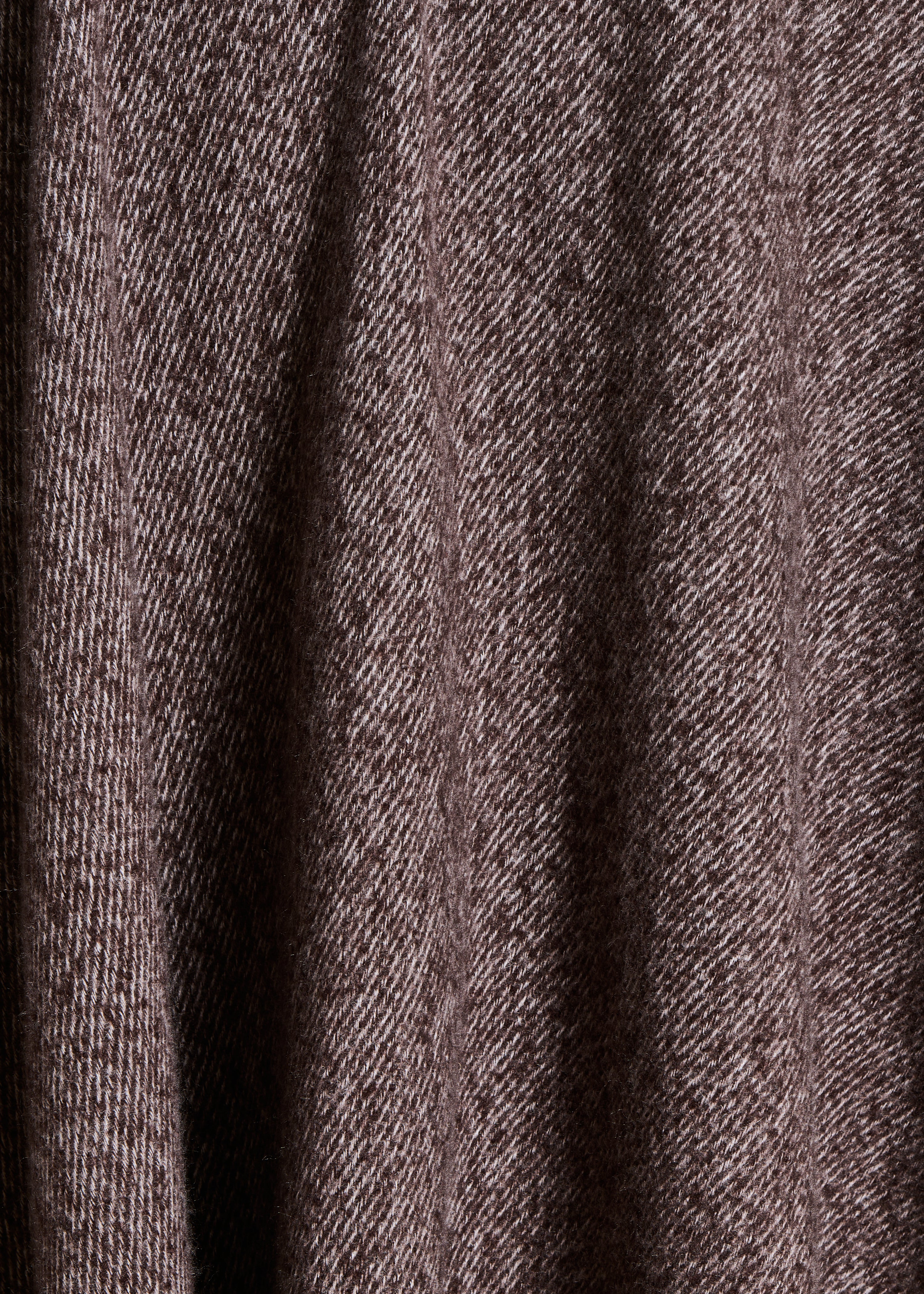 Poncho taupe à franges - Image 4