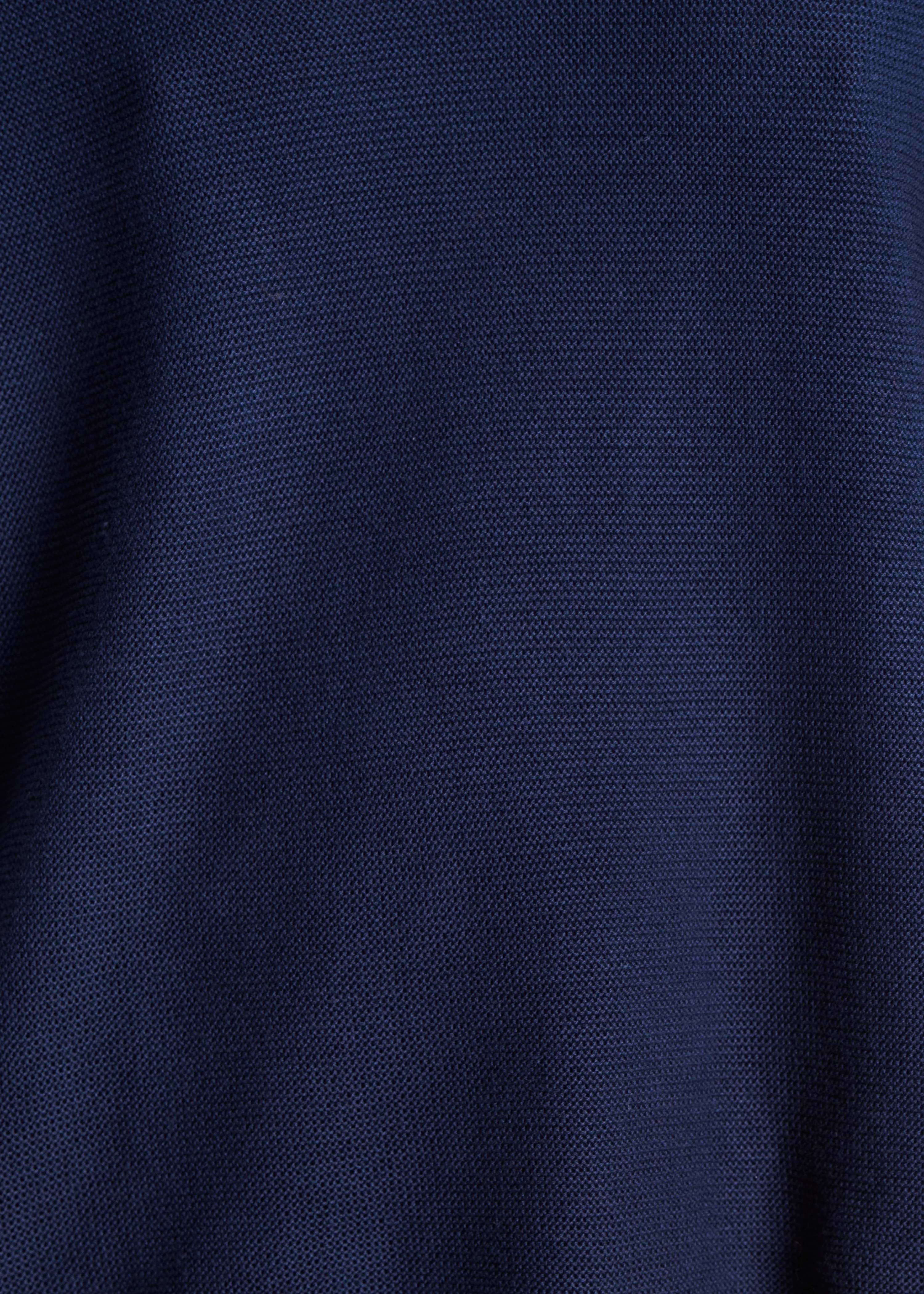 Pull bleu marine manches courtes col V - Image 4