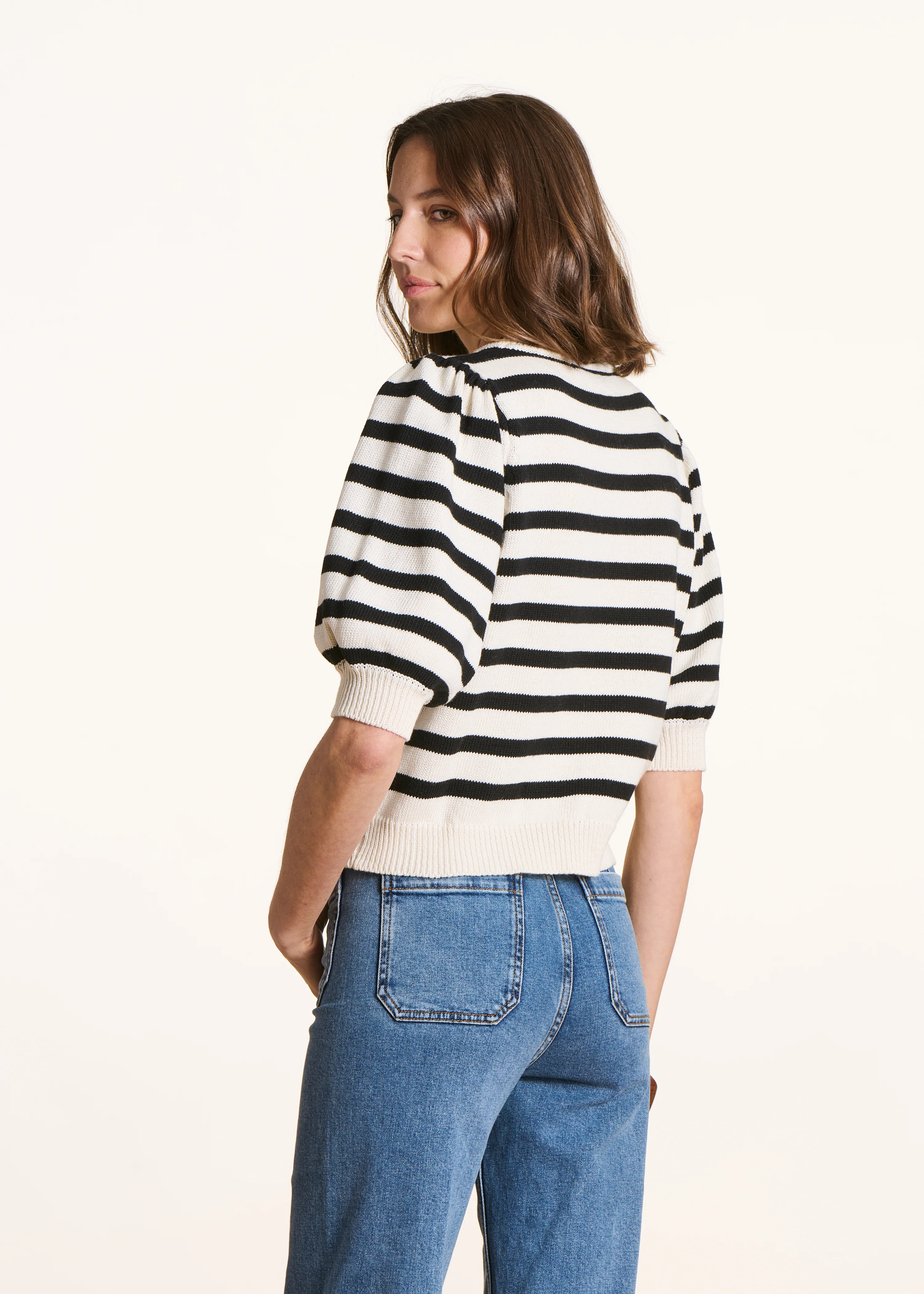 Pull marinière col rond - Image 3