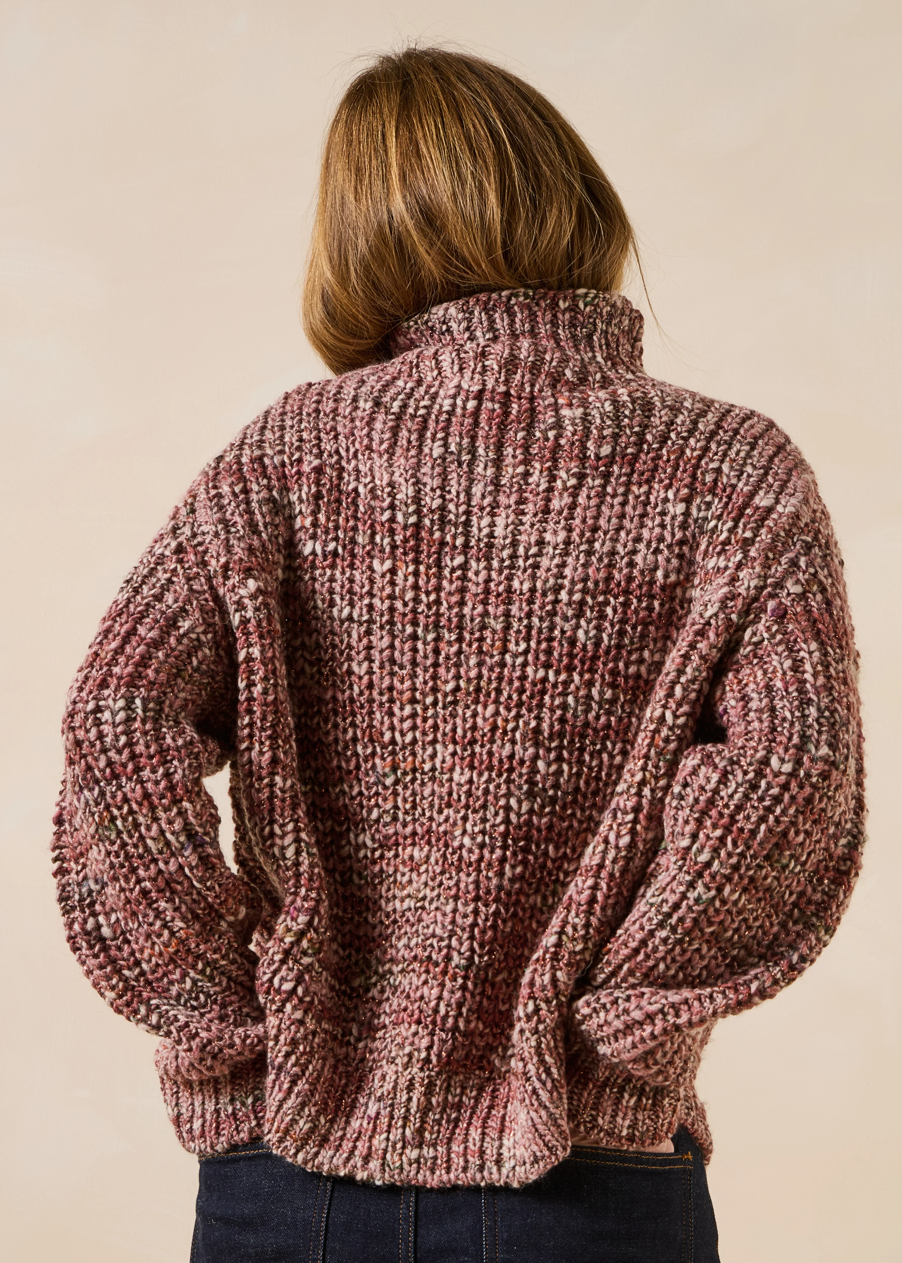 Pull vieux rose - Image 3