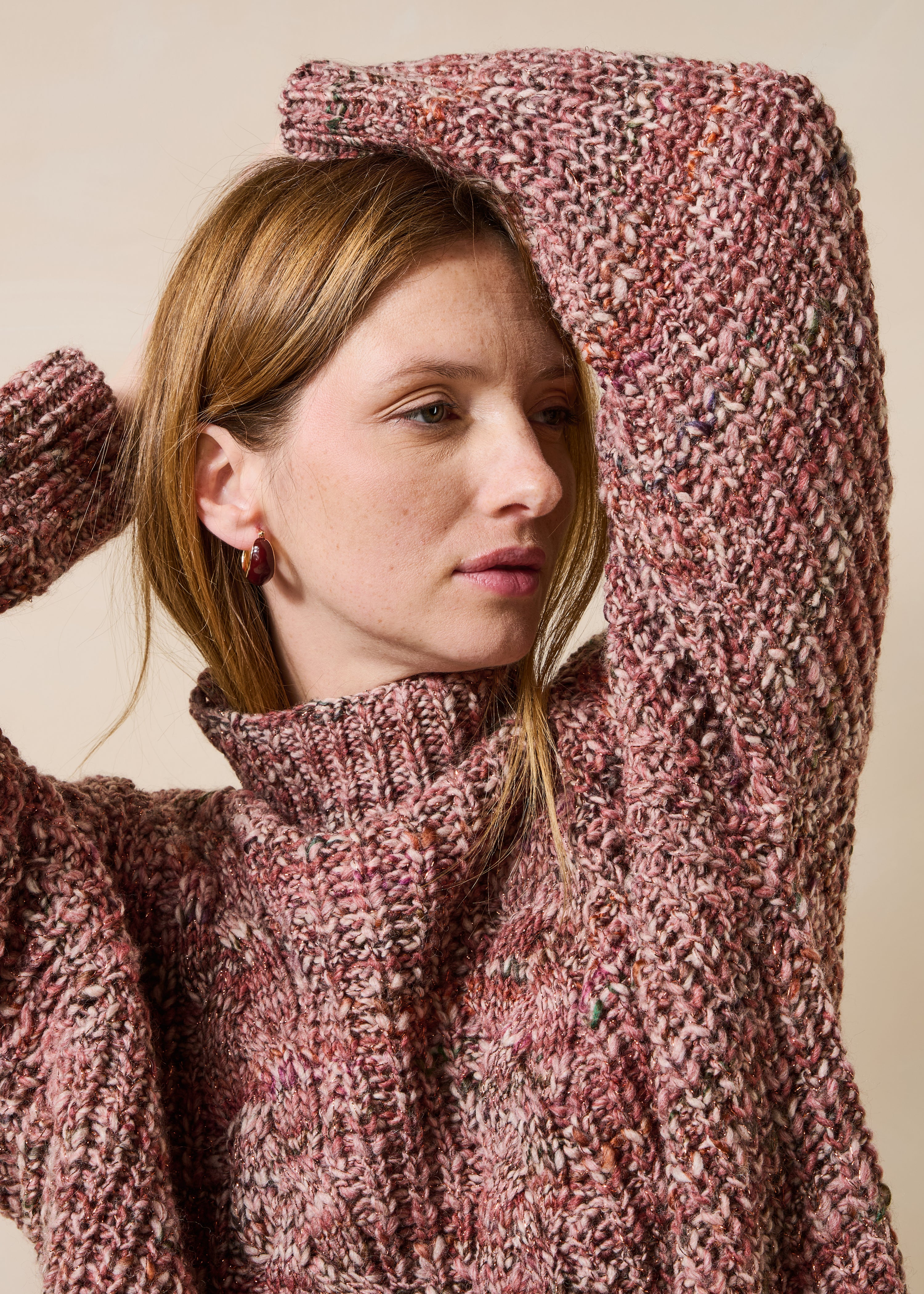 Pull vieux rose - Image 5