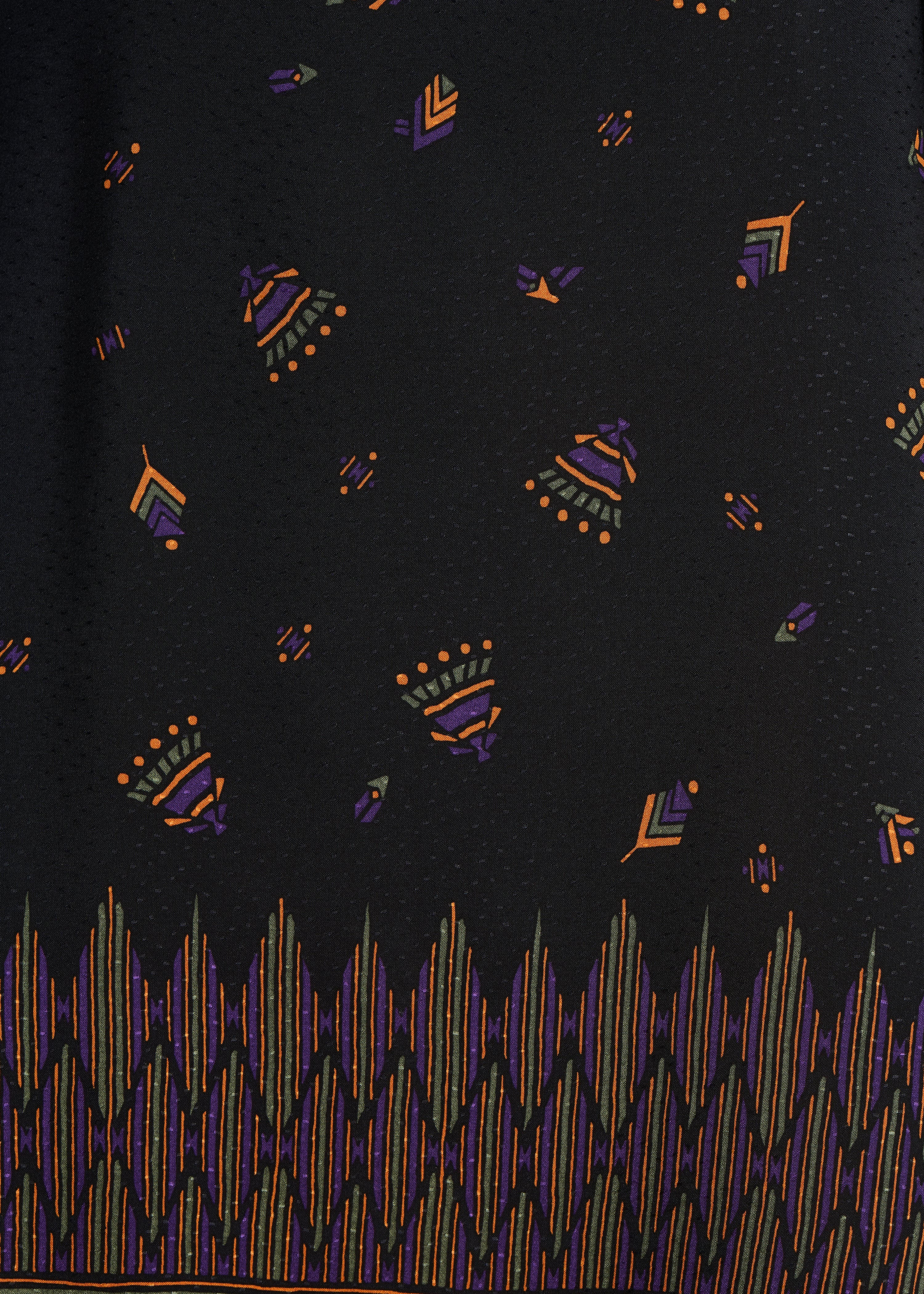 Robe courte ample noire à imprimé - Image 4