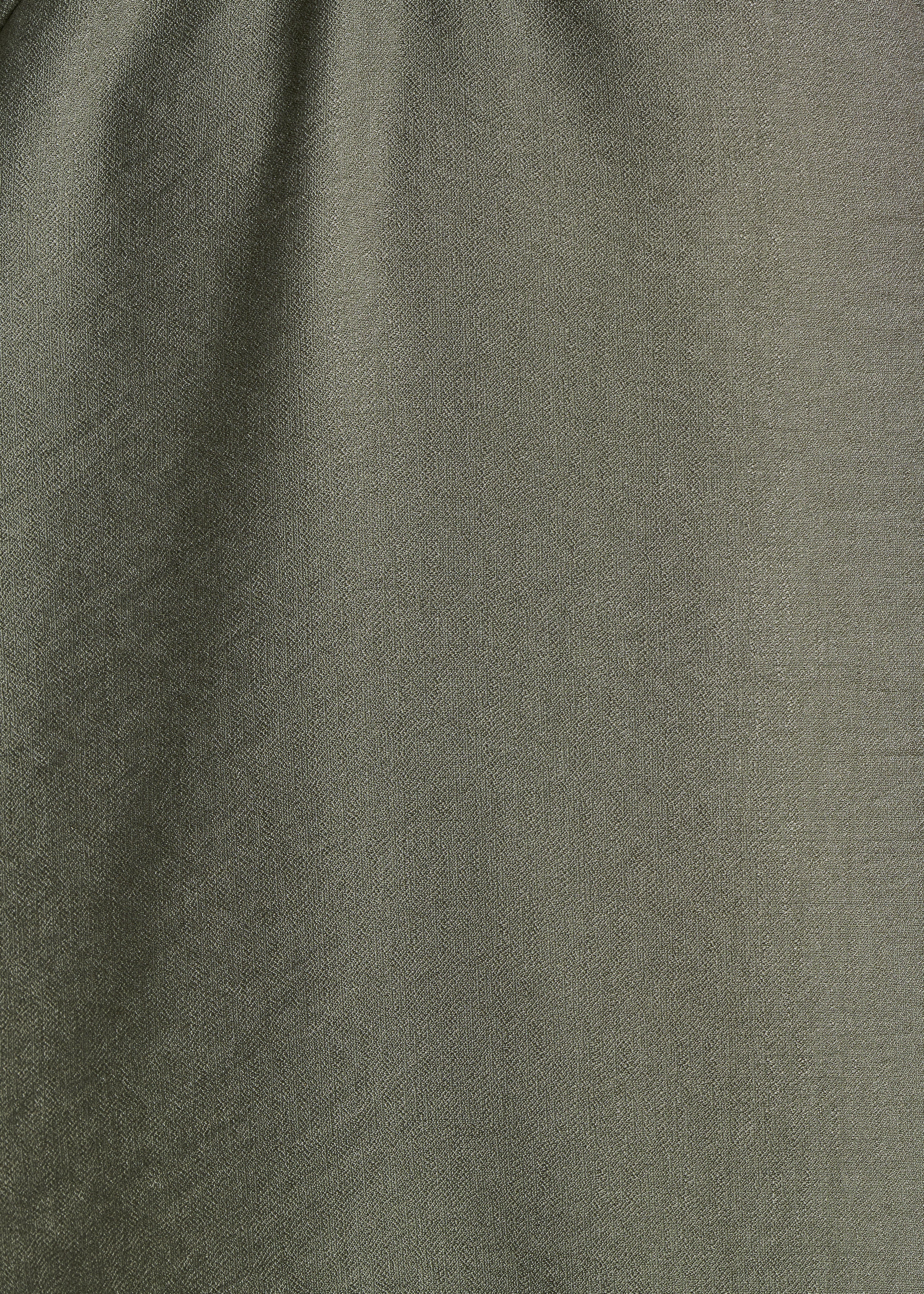Robe courte kaki col V avec boucle - Image 3