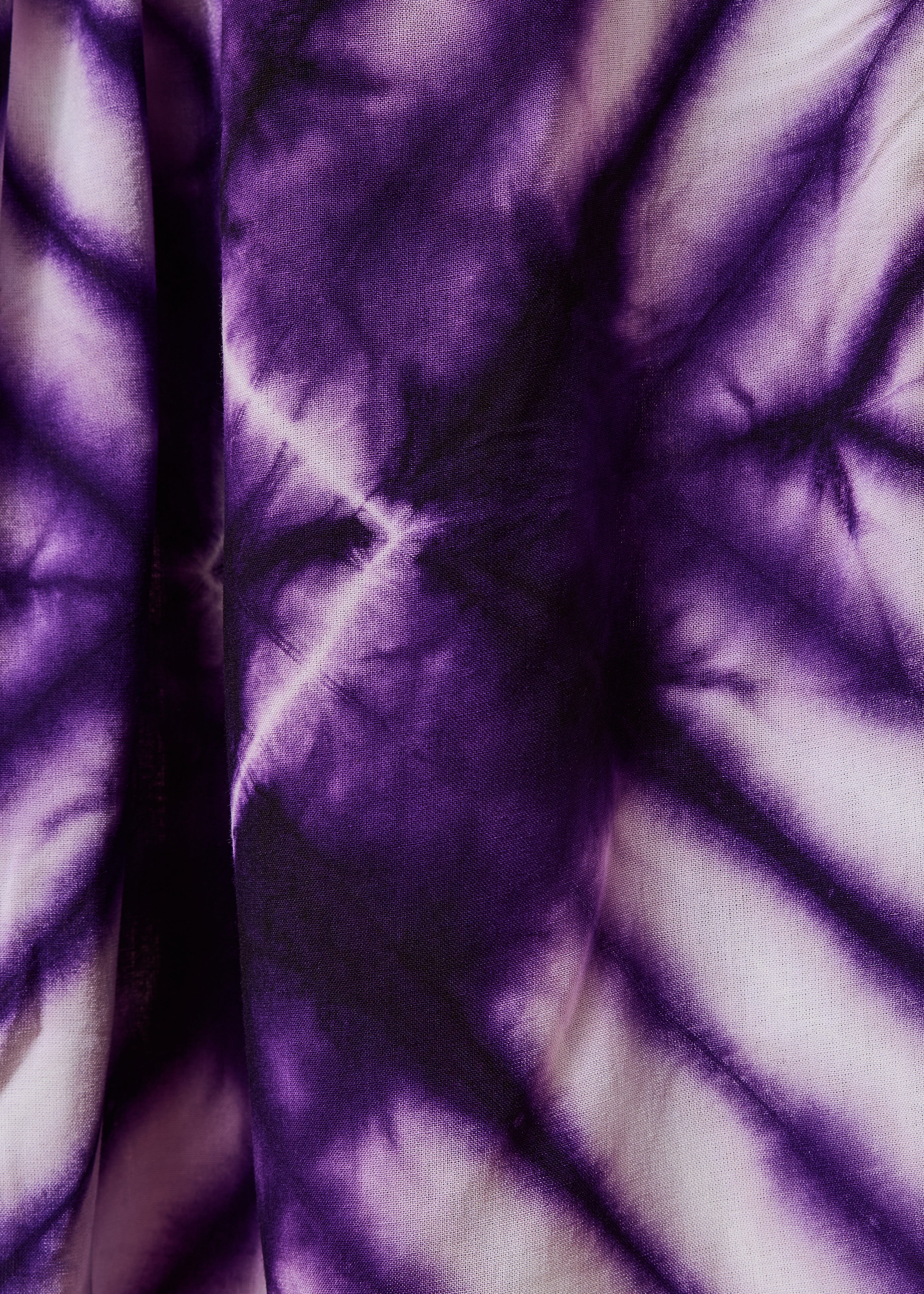 Robe longue violette manches 3/4 à imprimé - Image 4