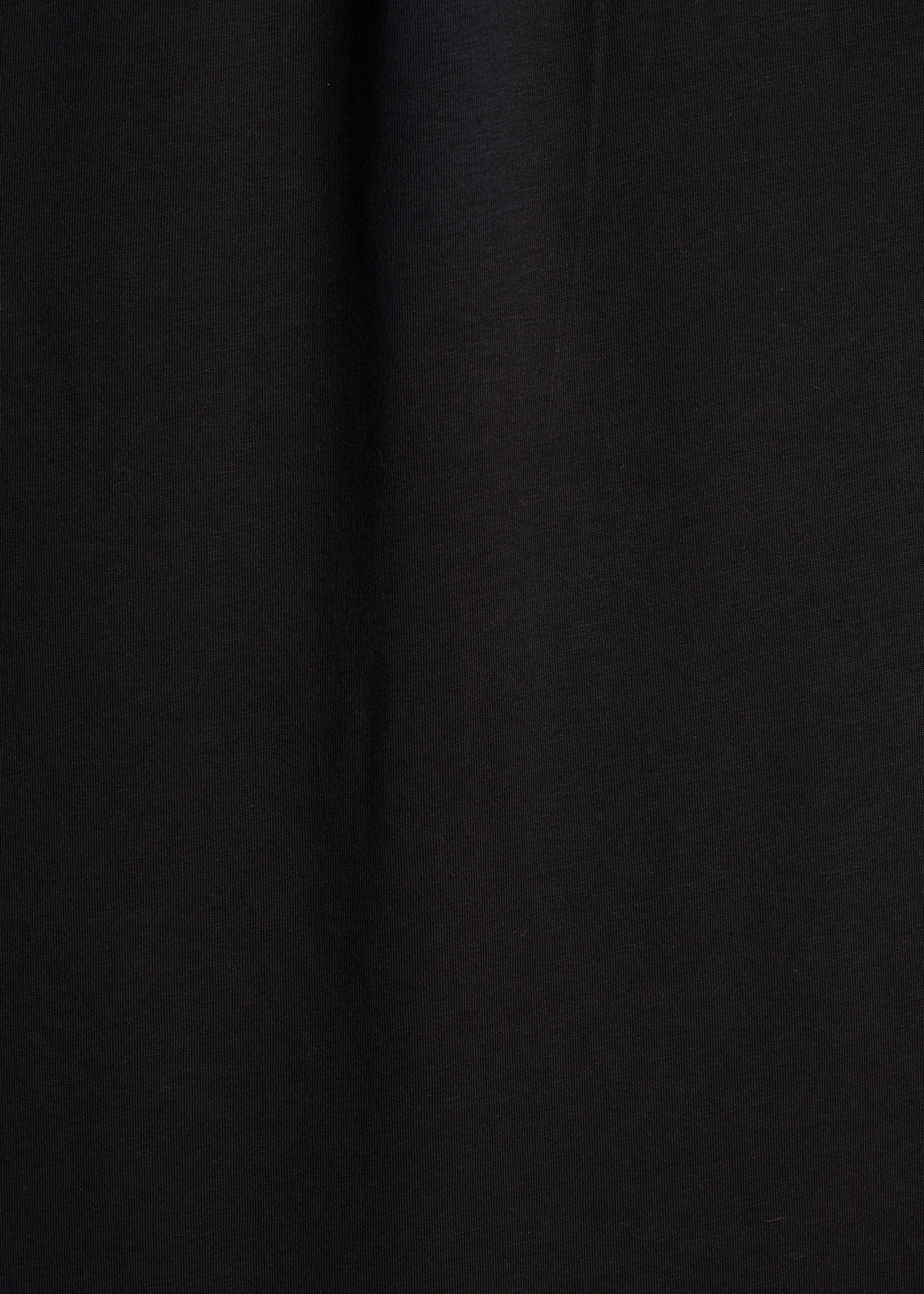 Robe midi fluide noire à col V en lyocell - Image 3