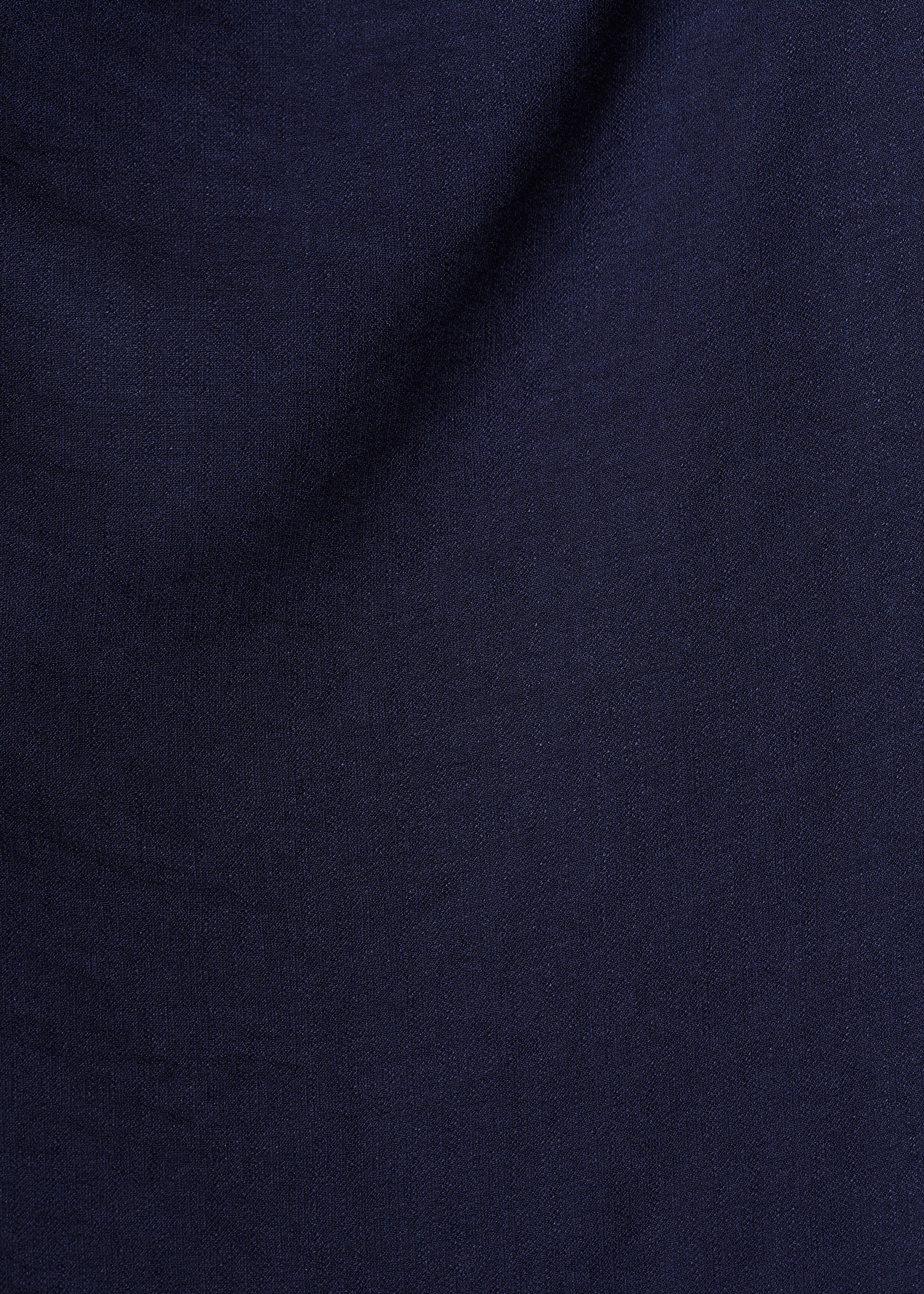 Robe midi sans manches bleu marine cintrée - Image 4