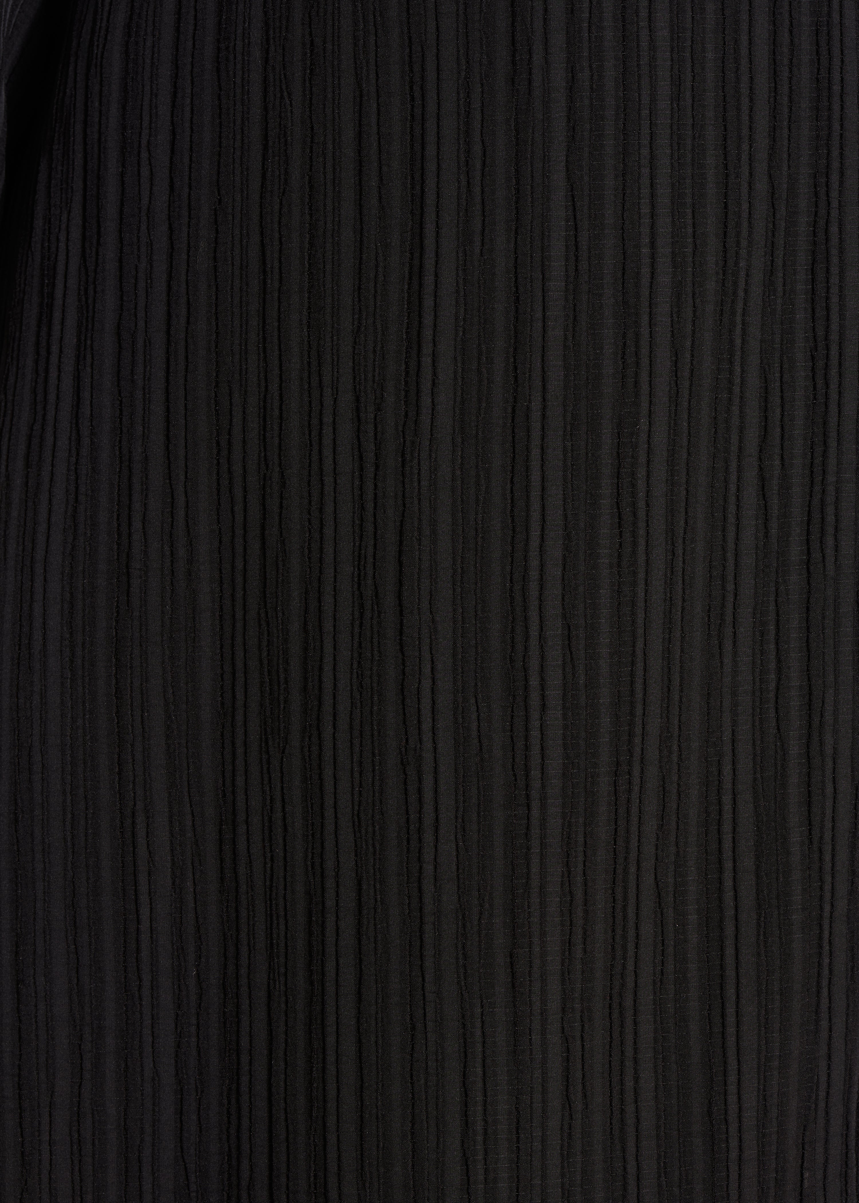 Robe longue portefeuille fluide cintrée noire - Image 3