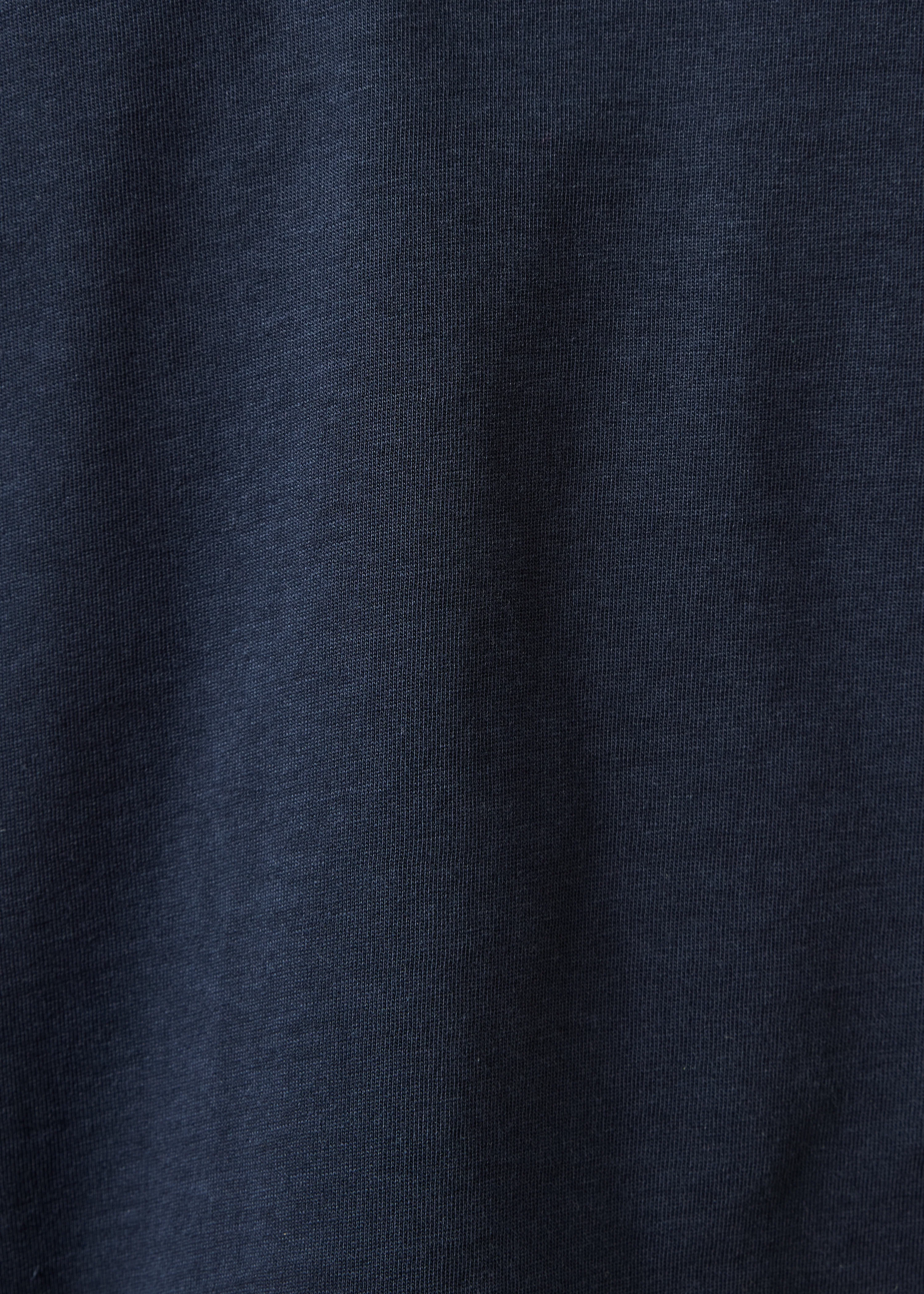 T-shirt oversize foncé marine manches courtes - Image 4