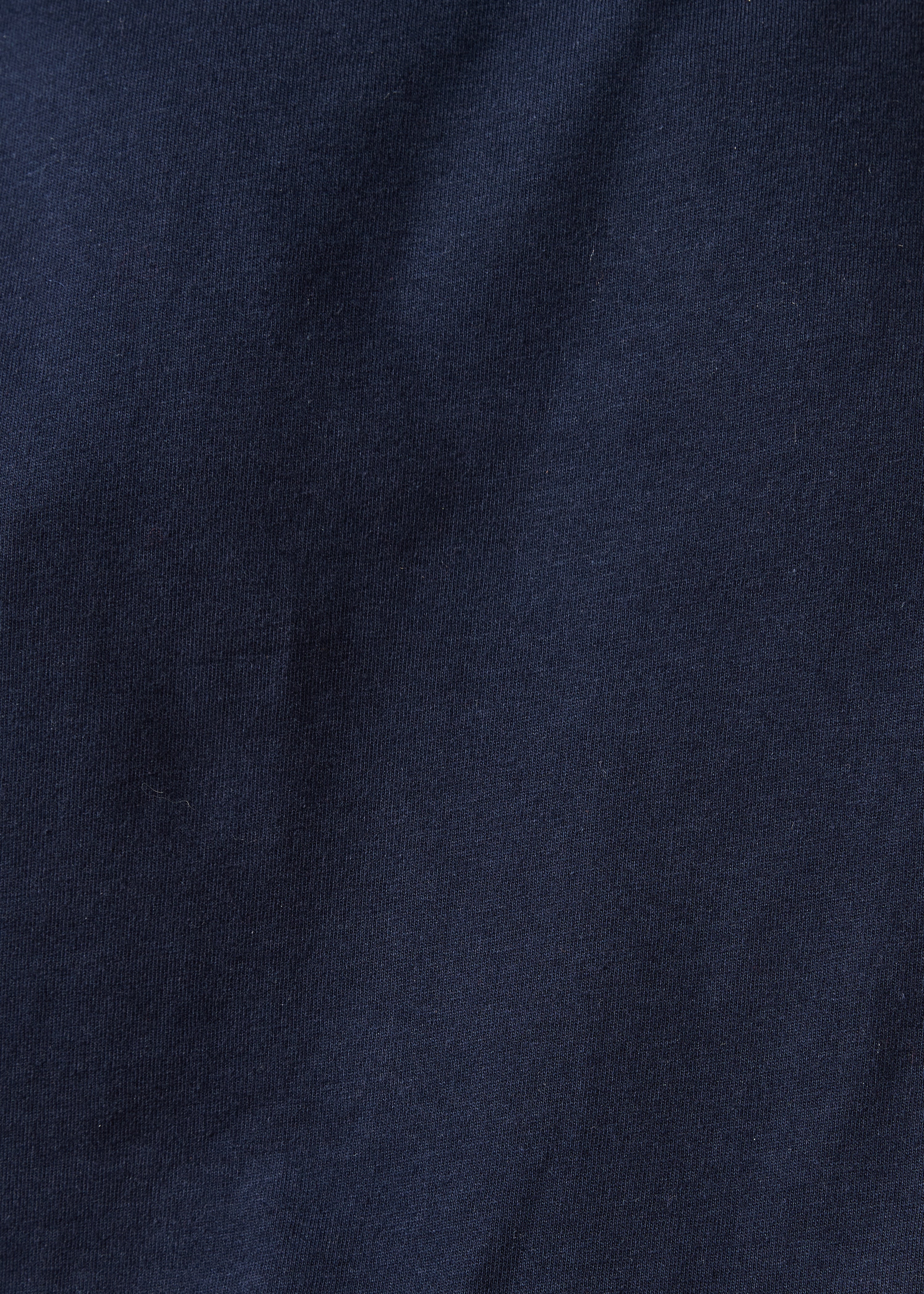 T-shirt bleu marine manches courtes en coton biologique - Image 4