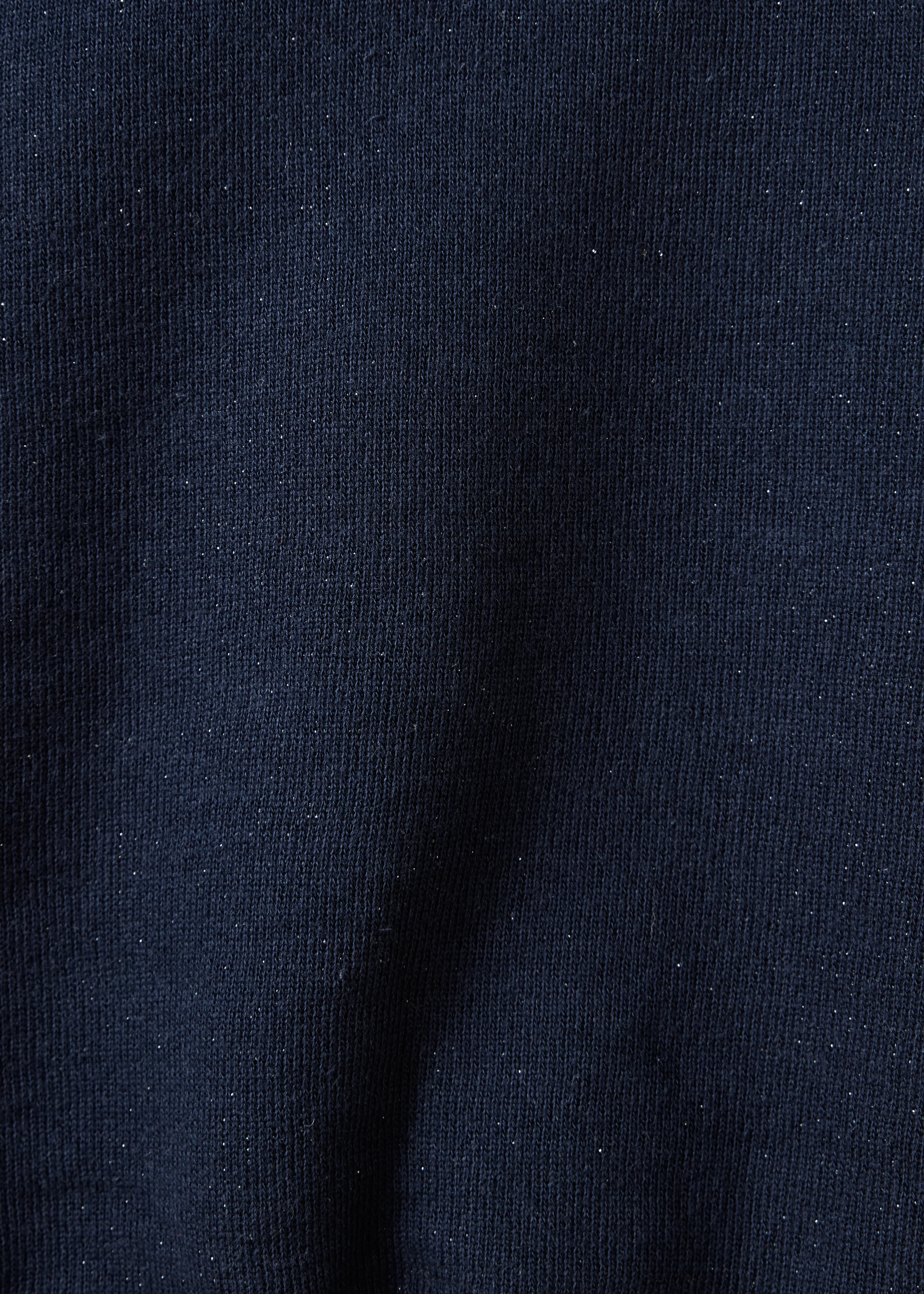 Sweat bleu marine manches longues en coton biologique - Image 4