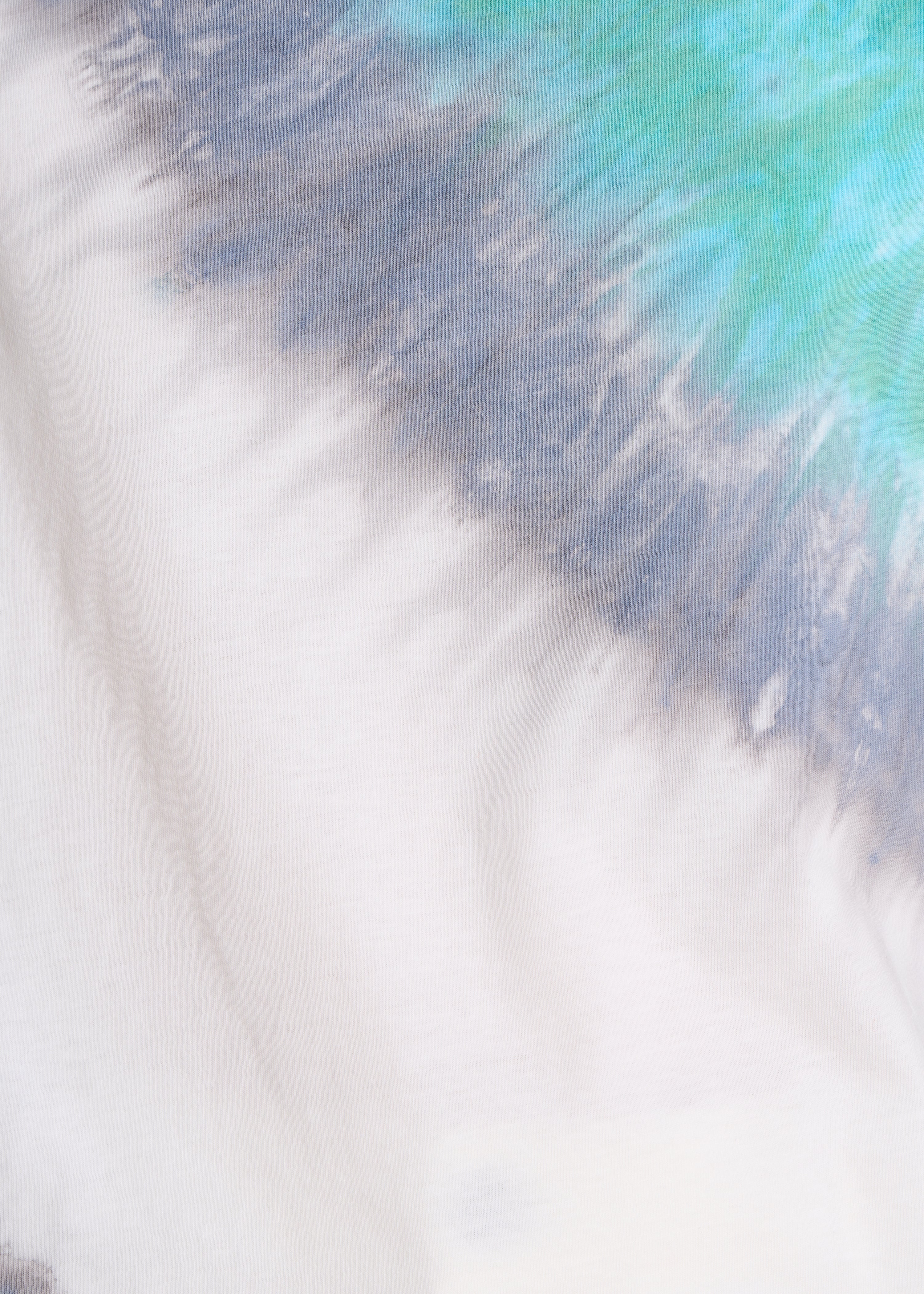 T-shirt en coton tie & dye bleu - Image 4