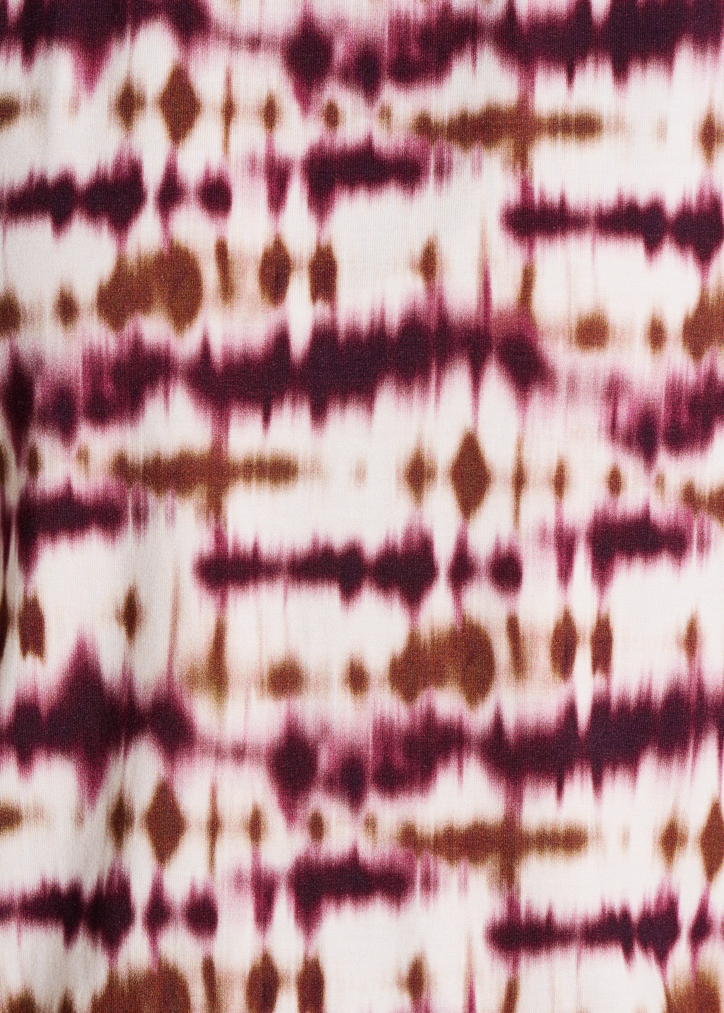 T-shirt imprimé tie & dye bordeaux manches courtes - Image 4