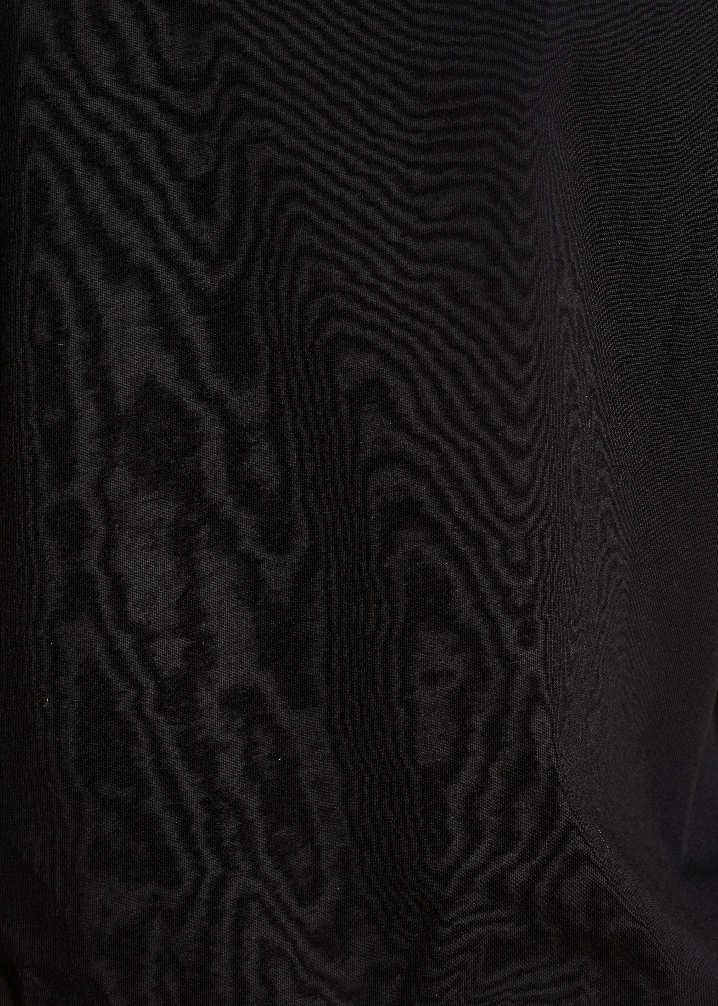T-shirt noir en coton biologique manches courtes - Image 4