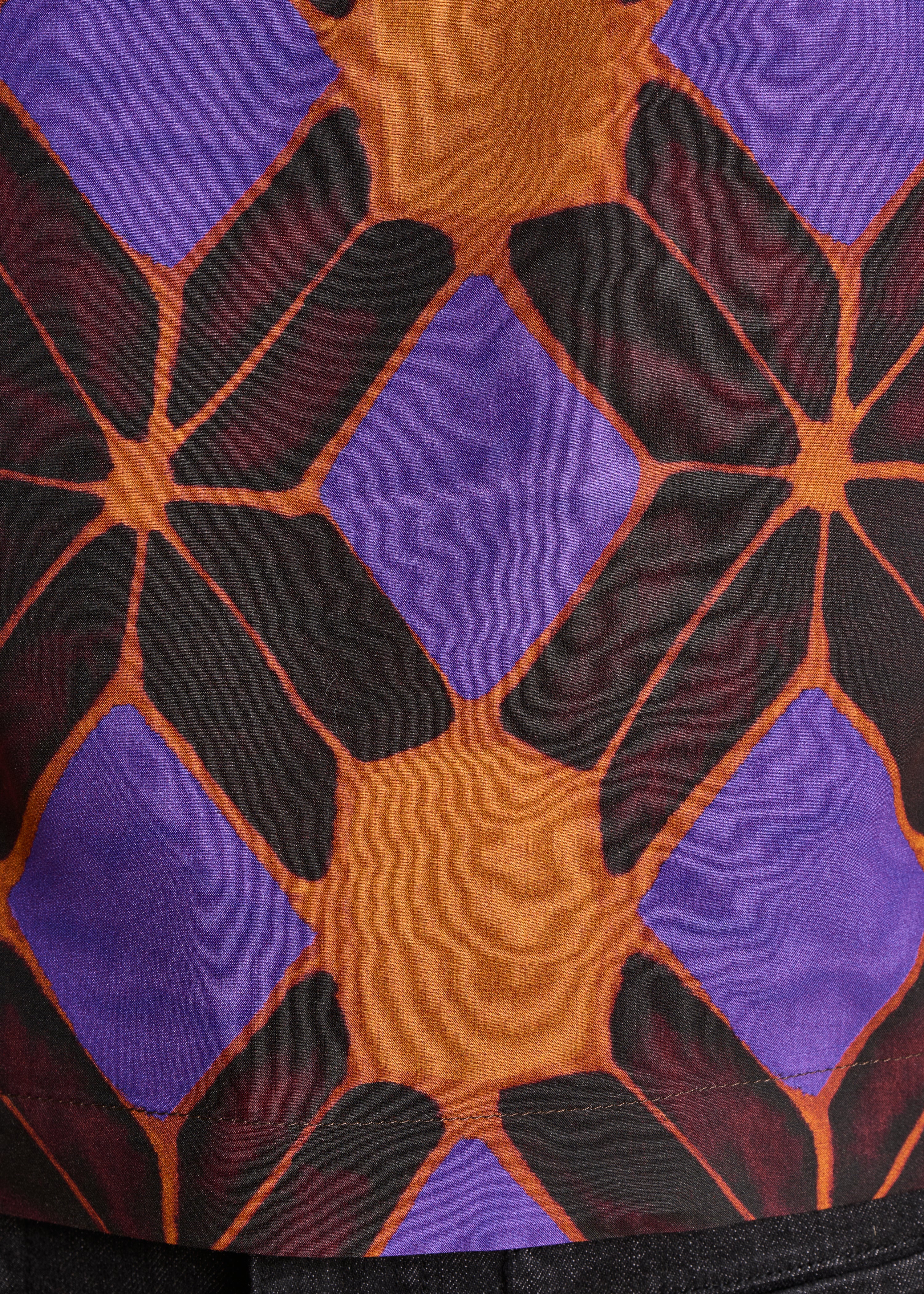 Top sans manches imprimé orange et violet - Image 4